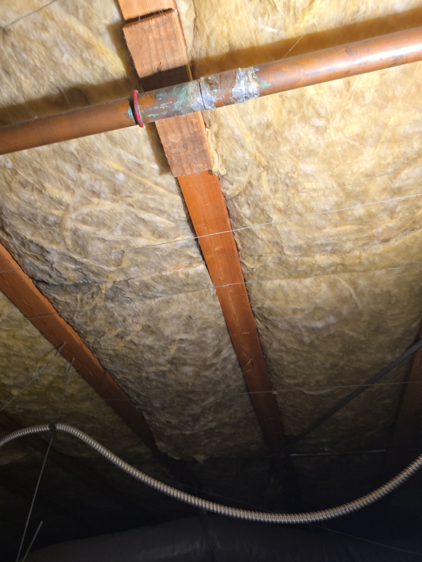 Installation of New Piping in Ceiling by Us Plumbing 