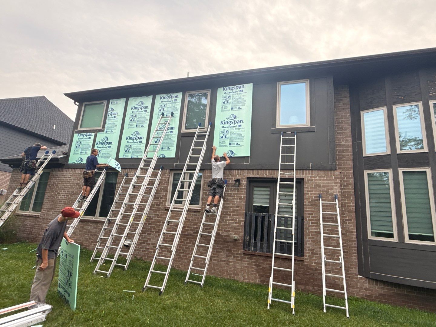 Siding Replacement using Alside S7 Cedar Mill Grain Composite by 180 Contractors