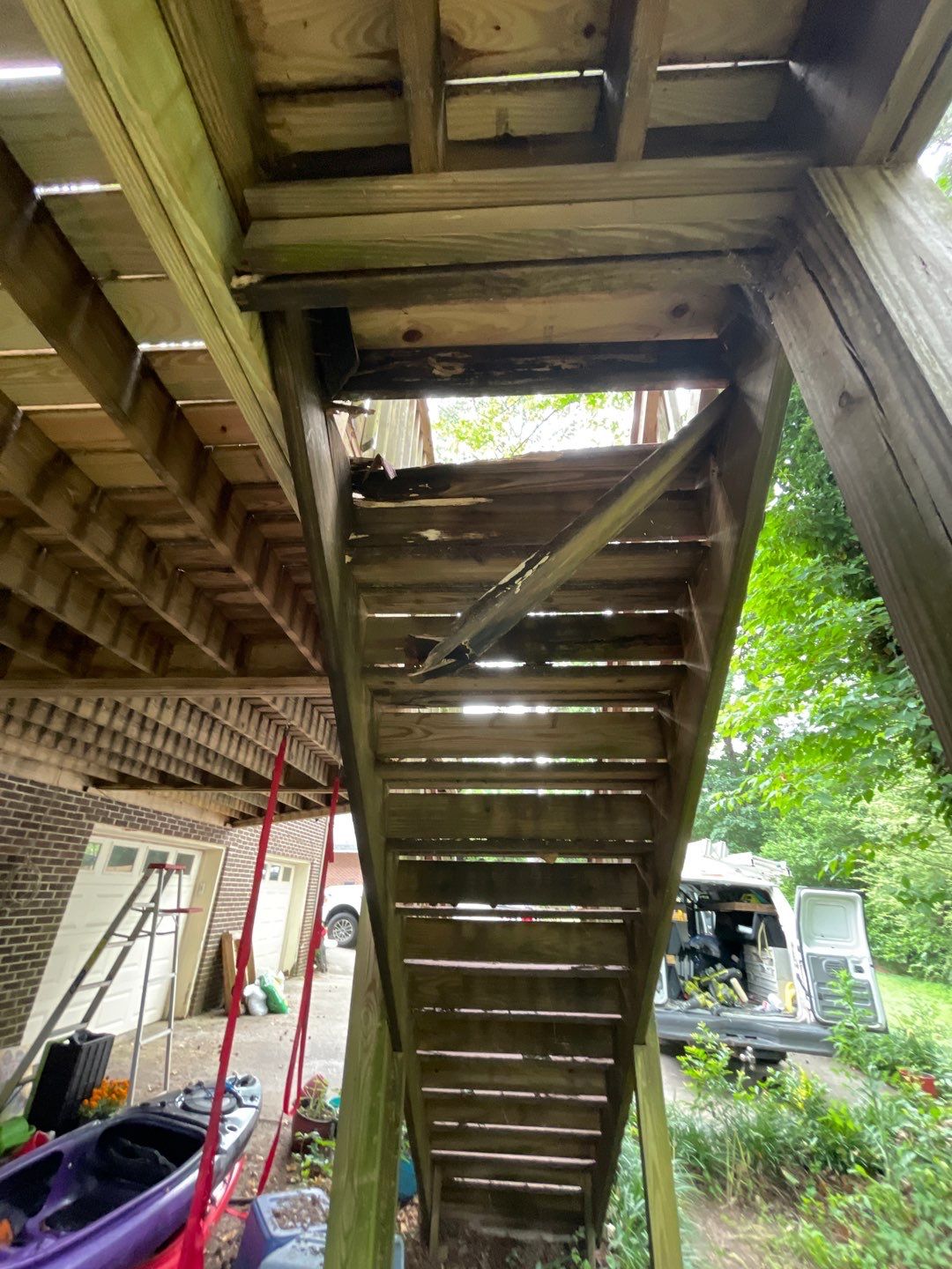 Forest Brook - Staircase by Pillar and Pine