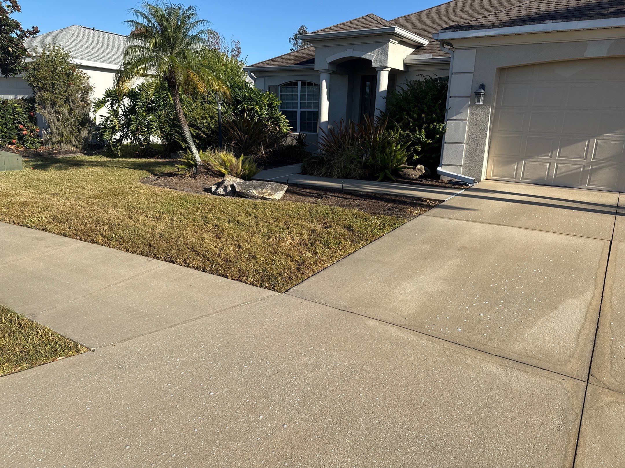Driveway & Walkway Cleaning Project | Northwood Park, Palmetto FL by Sunshine AquaWash