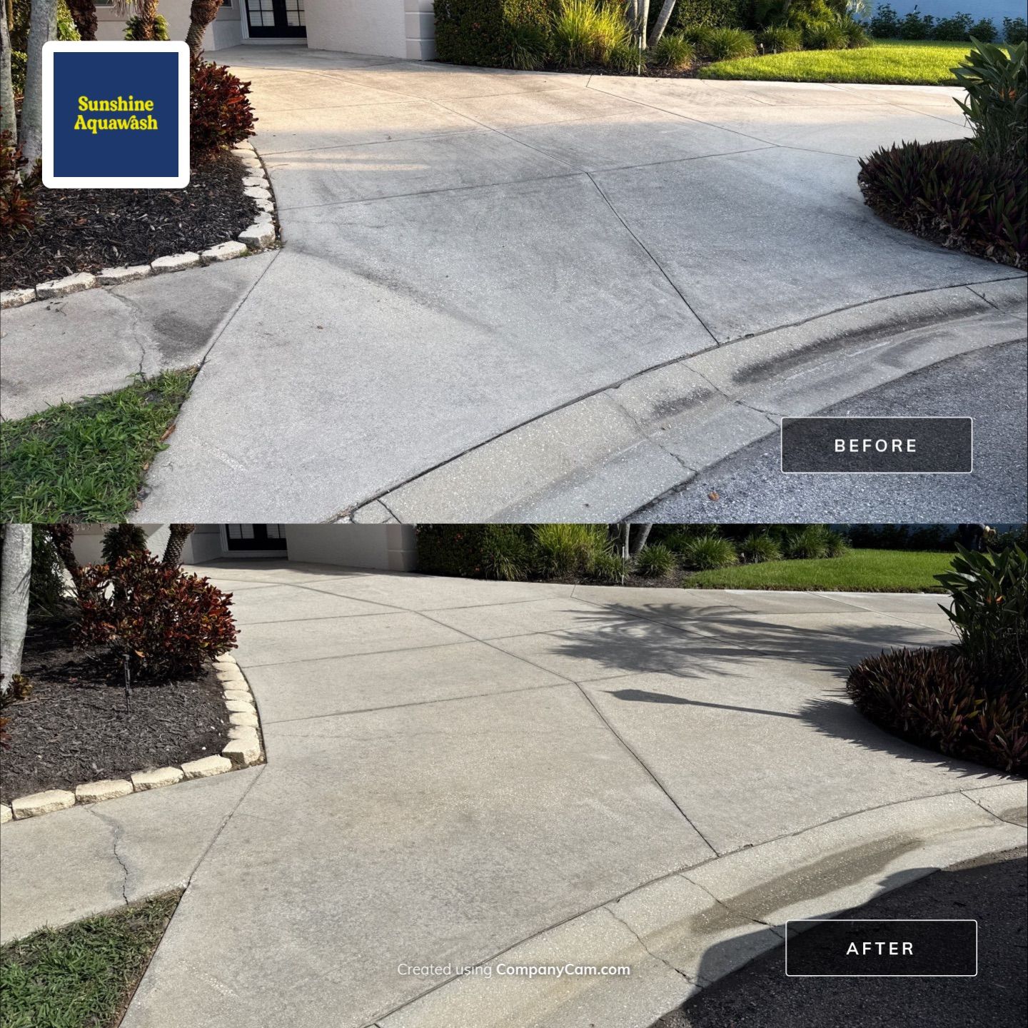 Driveway Cleaning at The Inlets Bradenton by Sunshine AquaWash