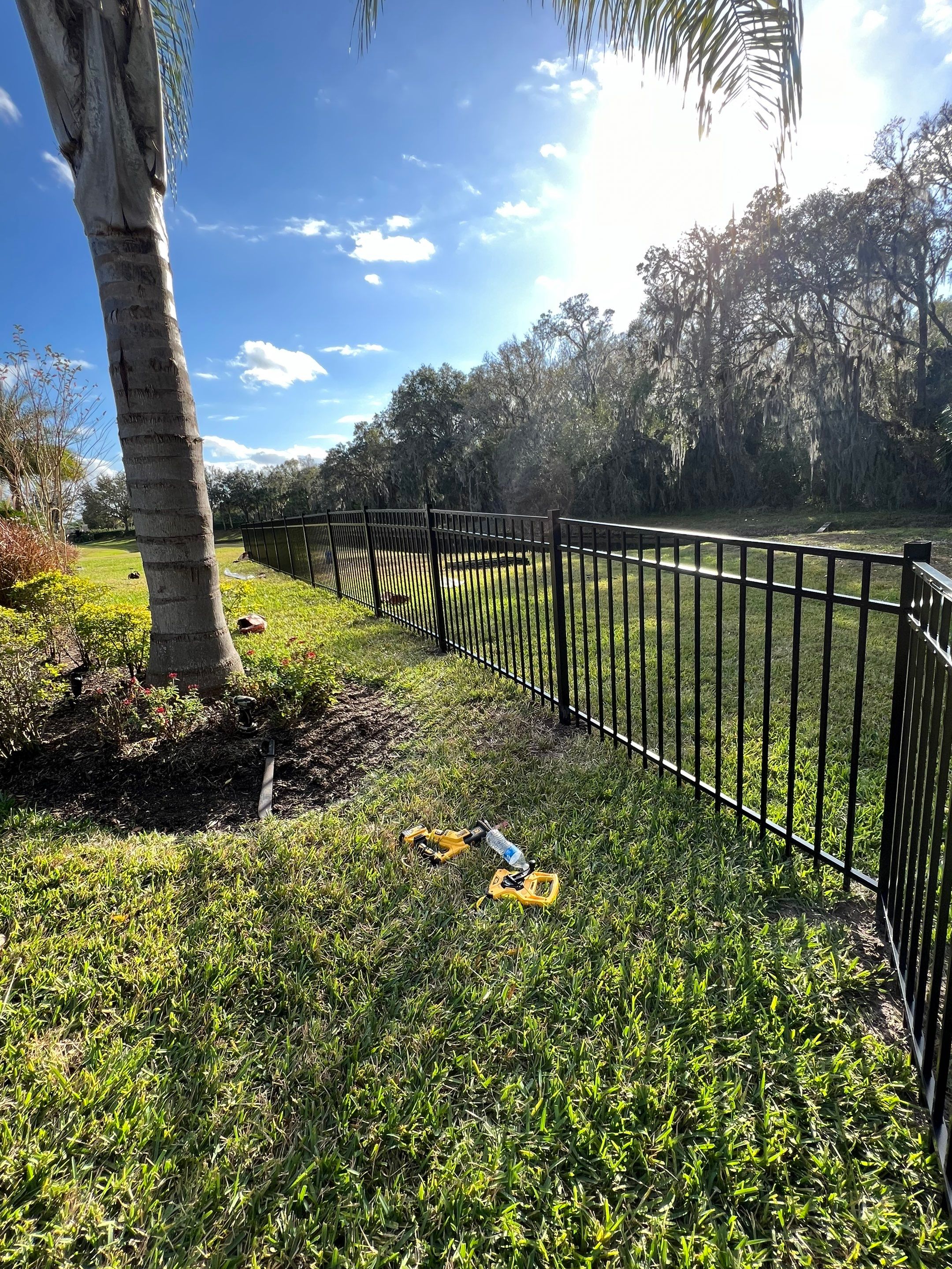 Bradenton, FL  4ft. Tall 3-rail Black Aluminum Fence  by Asap fence and gates, LLC