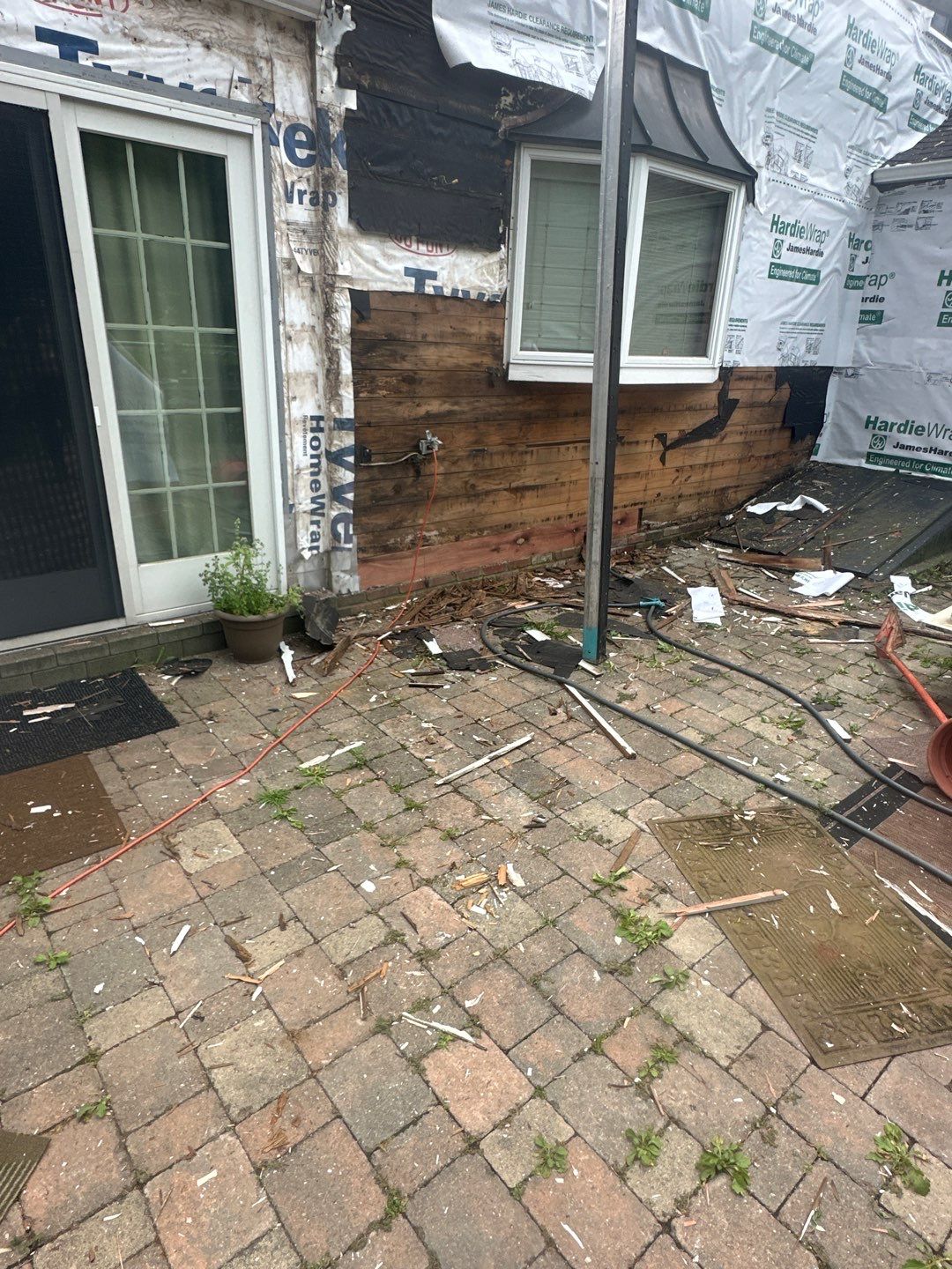 Siding Installation using Hardie Plank Artic white by A Plus Exterior