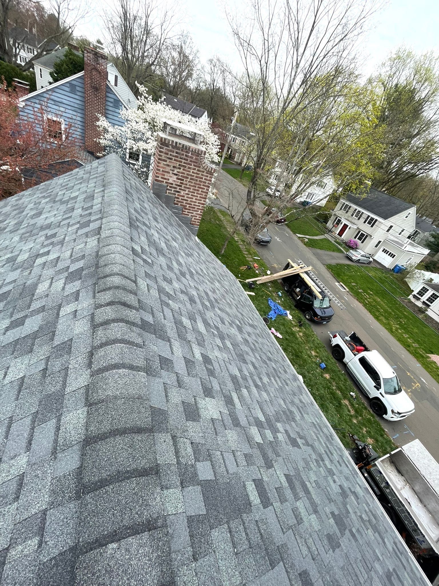 Residential Roofing Installation using Owens Corning TruDefinition Duration AR - Estate Gray by A Plus Exterior