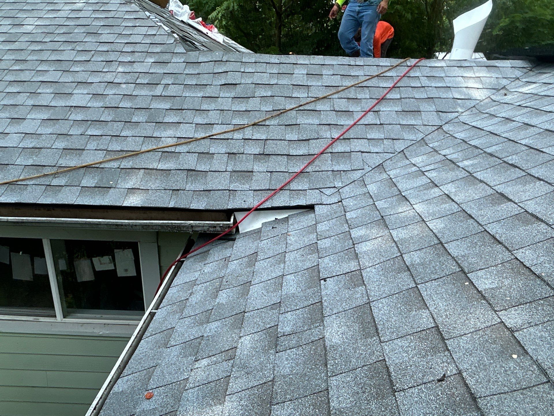 Residential Roofing Installation using GAF Timberline HDZ Fox Hollow Grey by Rainstoppers Roofing