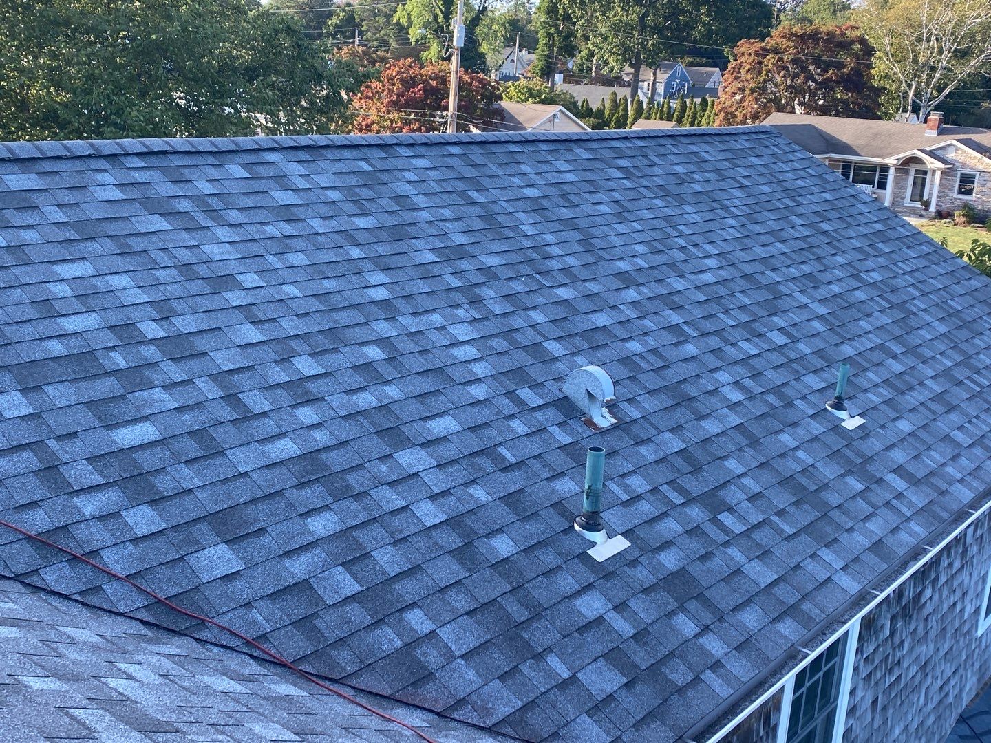 Residential Roofing Installation using Owens Corning Duration Slatestone Gray by A Plus Exterior