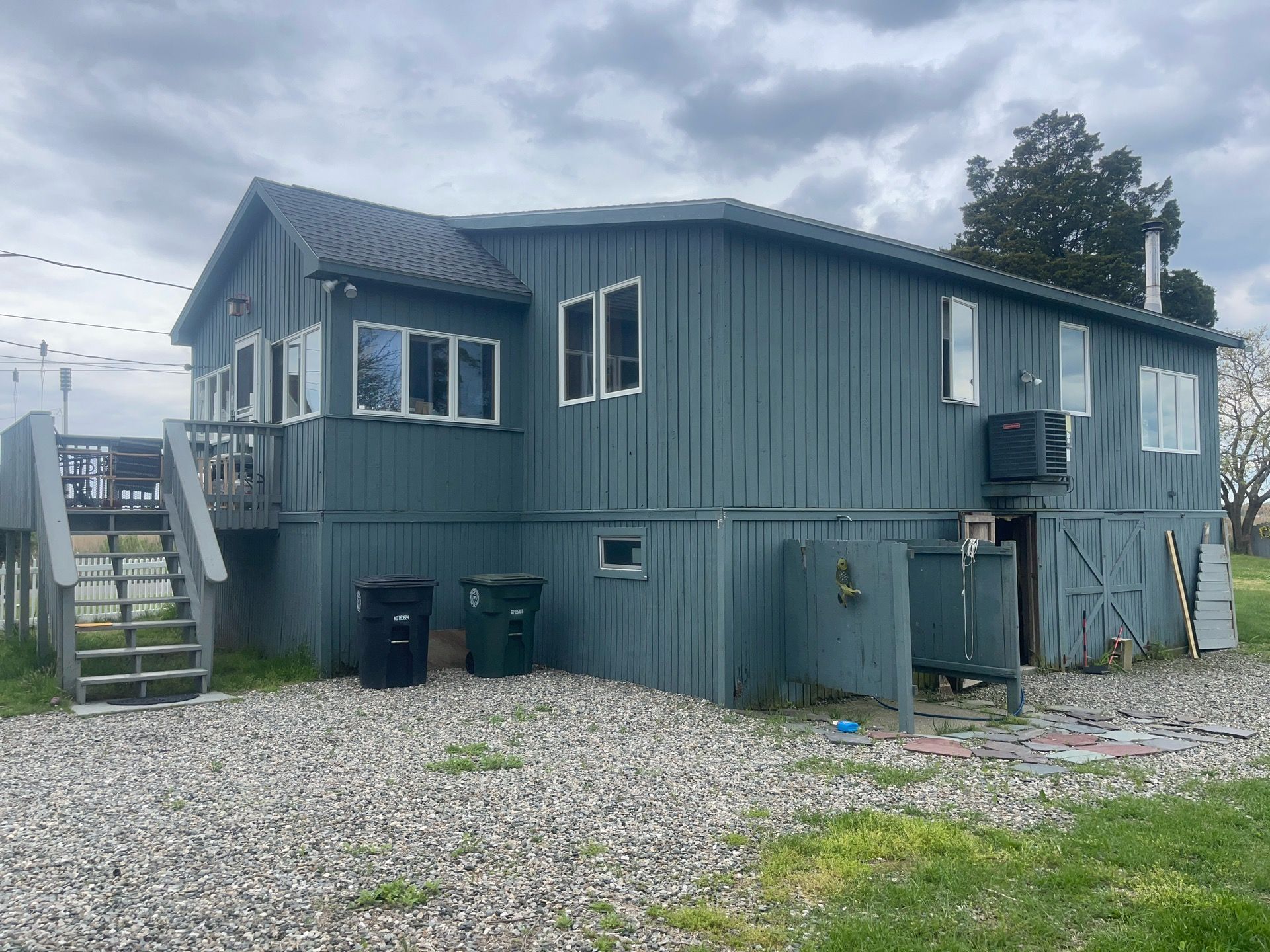 Siding Repair using New wood siding using T1-11 by A Plus Exterior