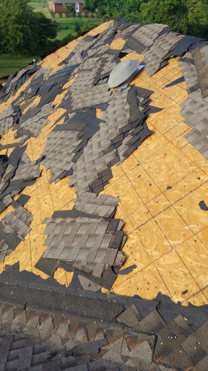 Reroof using GAF HDZ Weathered Wood by Castillo Roofing