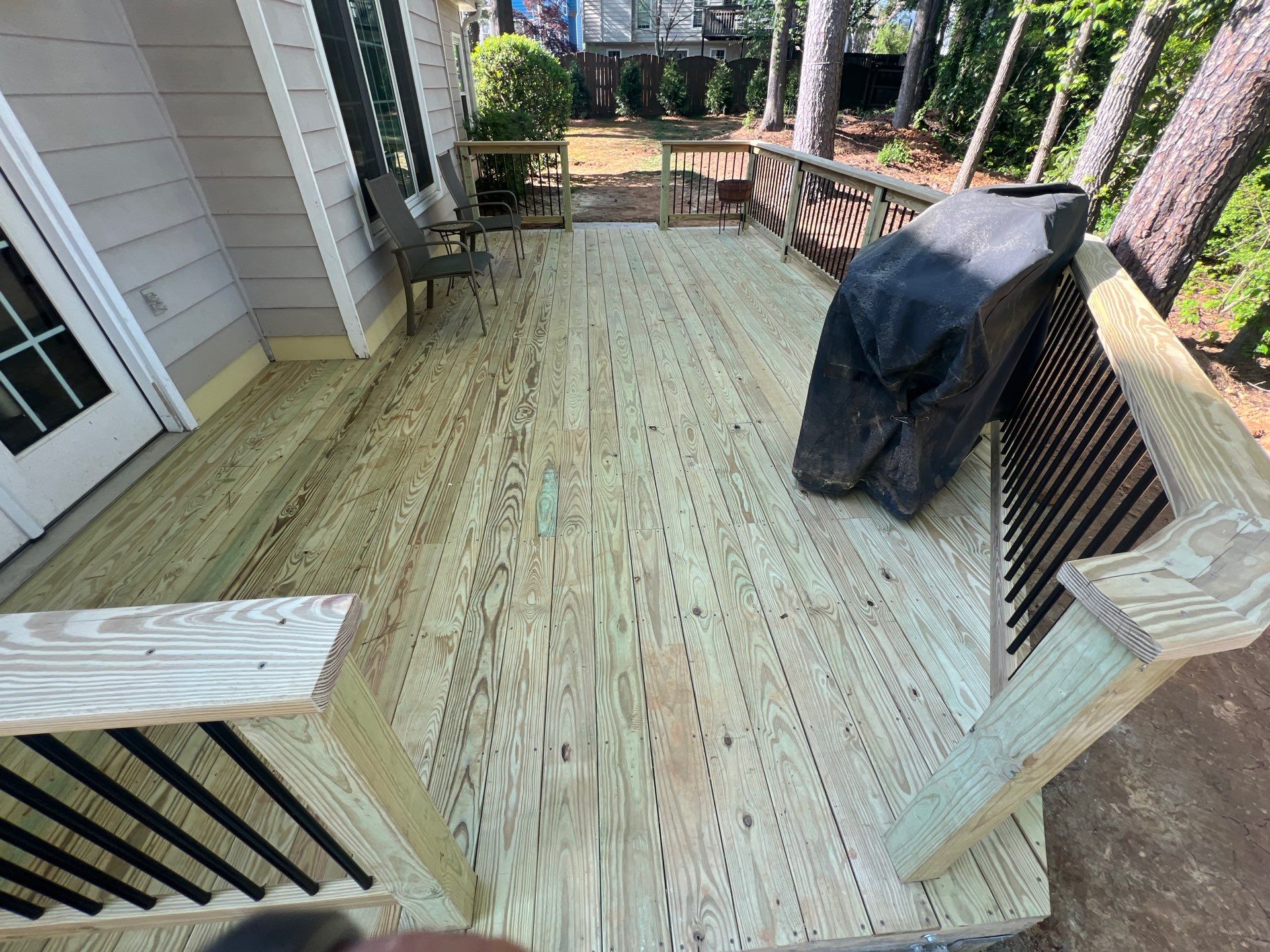 Wood Deck Build in Alpharetta, GA by Nelson Exteriors 