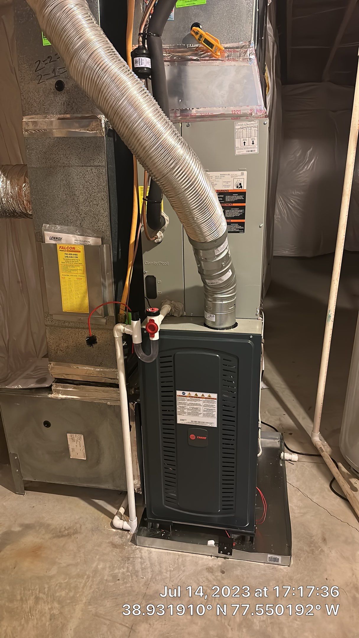 Central Air Conditioning Installation using Trane by Pro Sky Services