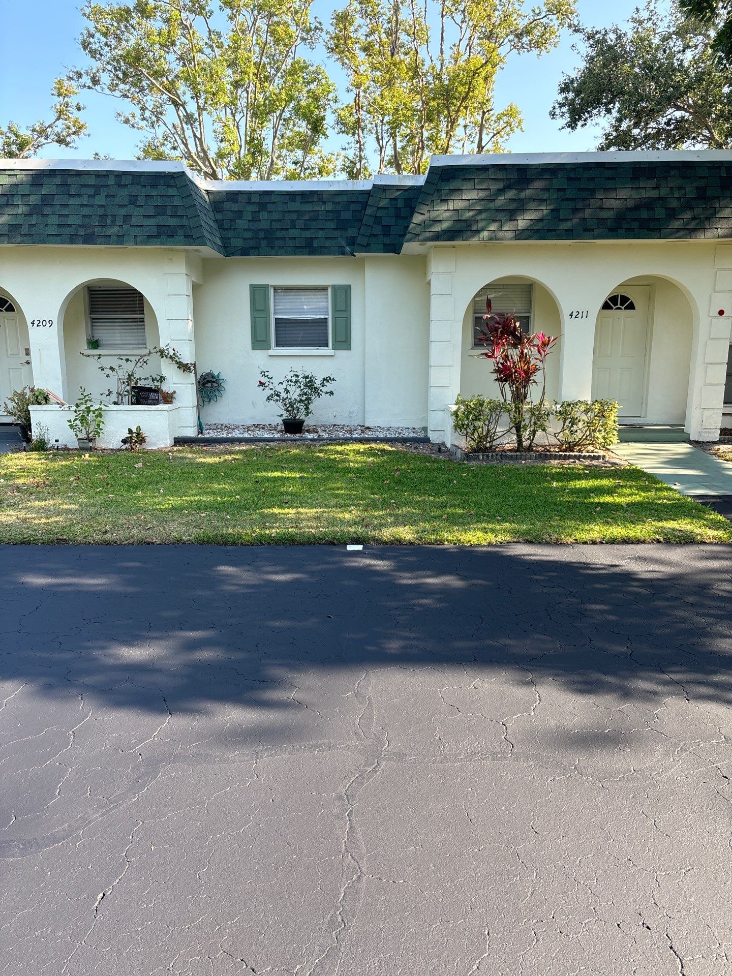 Sealcoating, Asphalt Repair, Crack Sealing, Line Striping at Cortez Villas Condo Association by Everline Coatings & Services - Southwest FL