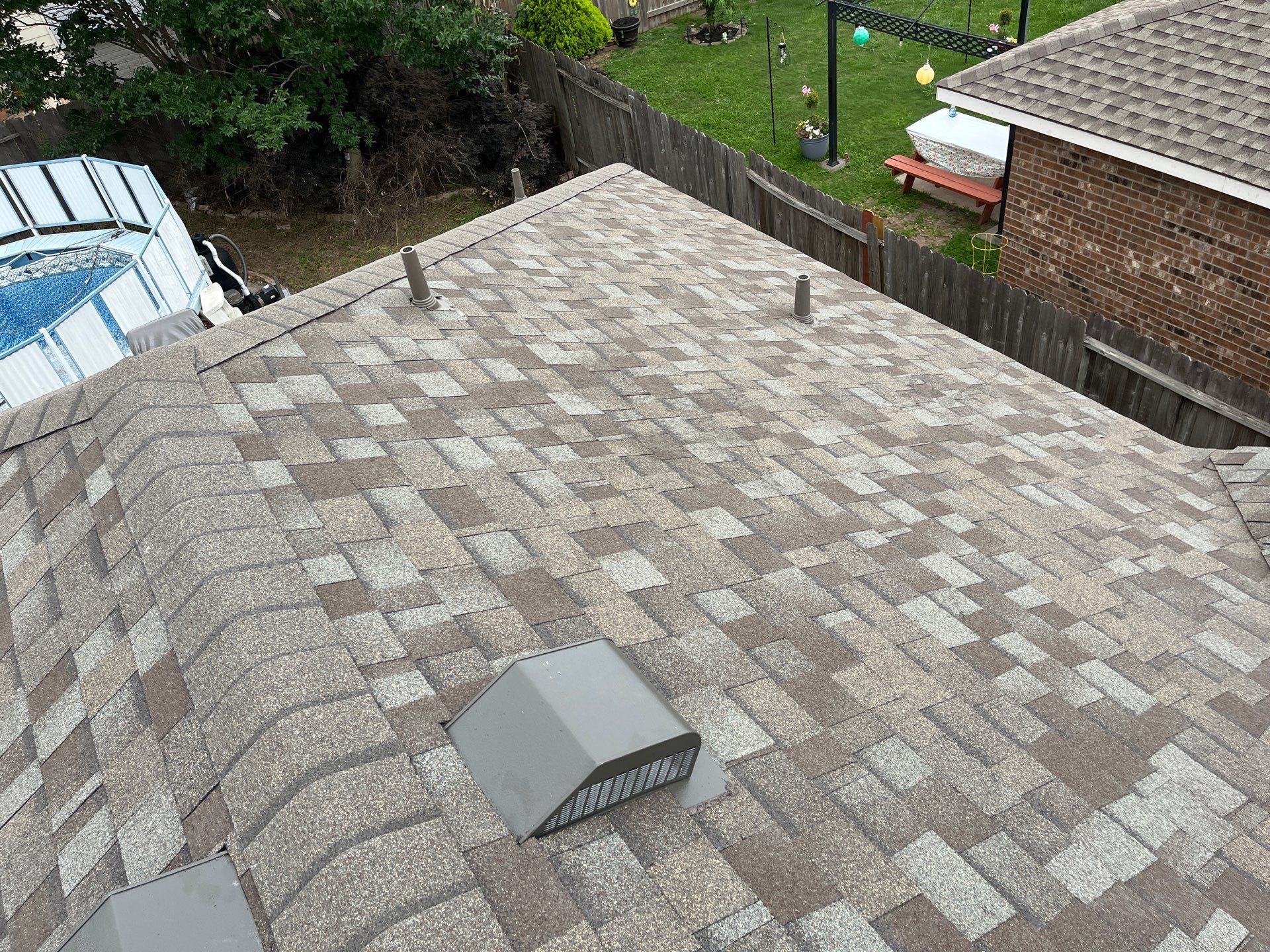 Residential Roofing Installation using Owen's Corning Duration (Lifetime) Shingles by Roof Repair Company