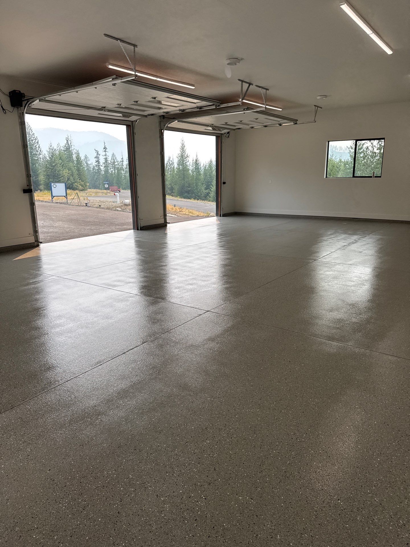 Shale Hybrid Garage Floor Coating and Concrete Restoration in Sagle by Croc Coatings, LLC