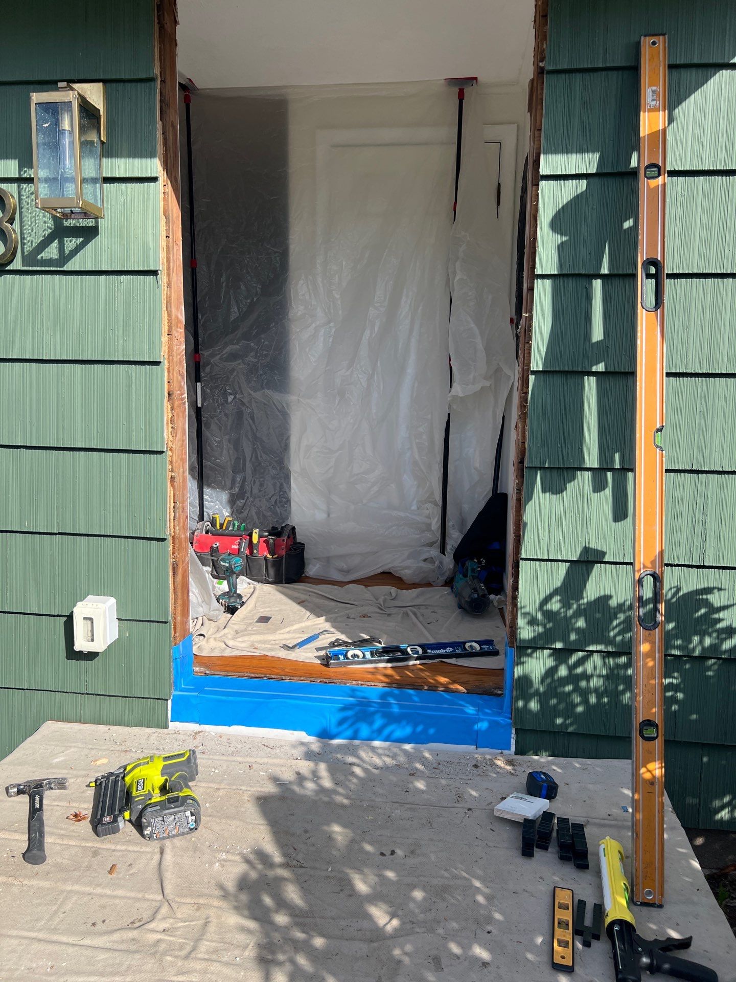 Front Entry Door Replacement by DiGiorgi Roofing and Siding Inc
