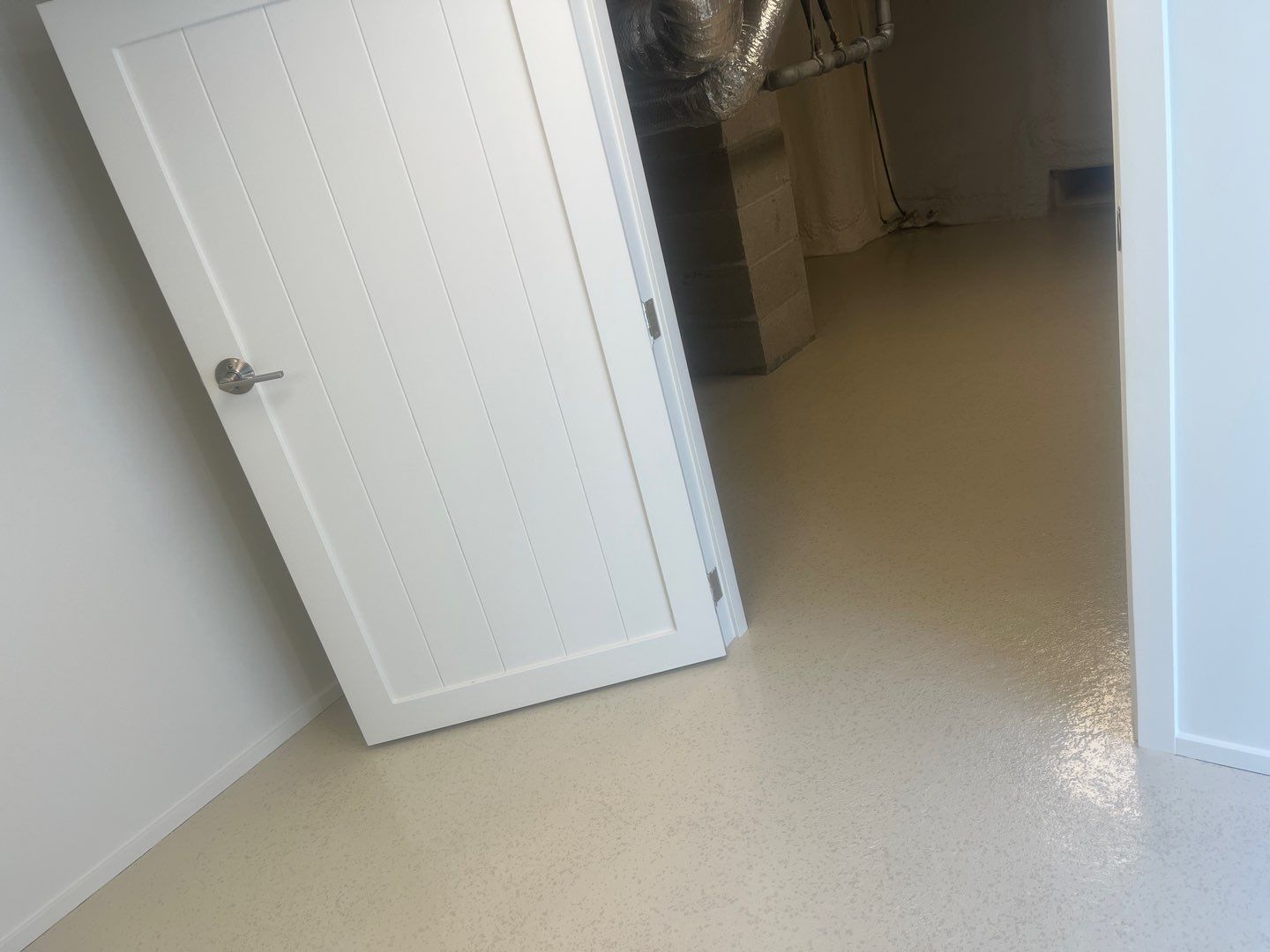 Luxury Home Concrete Floor - Epoxy & Flakes Finish - Stone Harbor, NJ by FreshCoat Works LLC