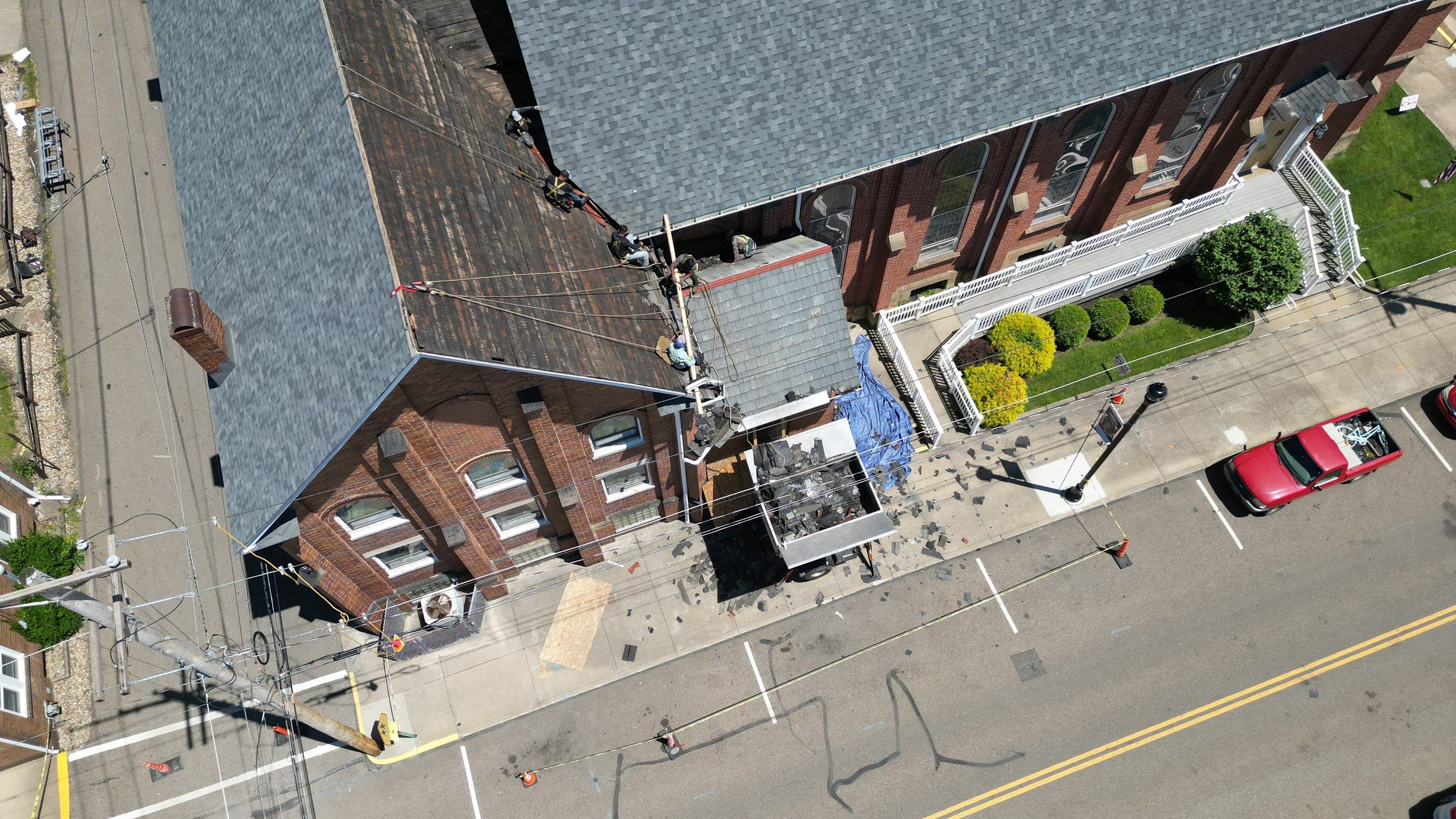 Commercial Roofing Installation using Duration Series Shingles - Estate Gray by RoofX 