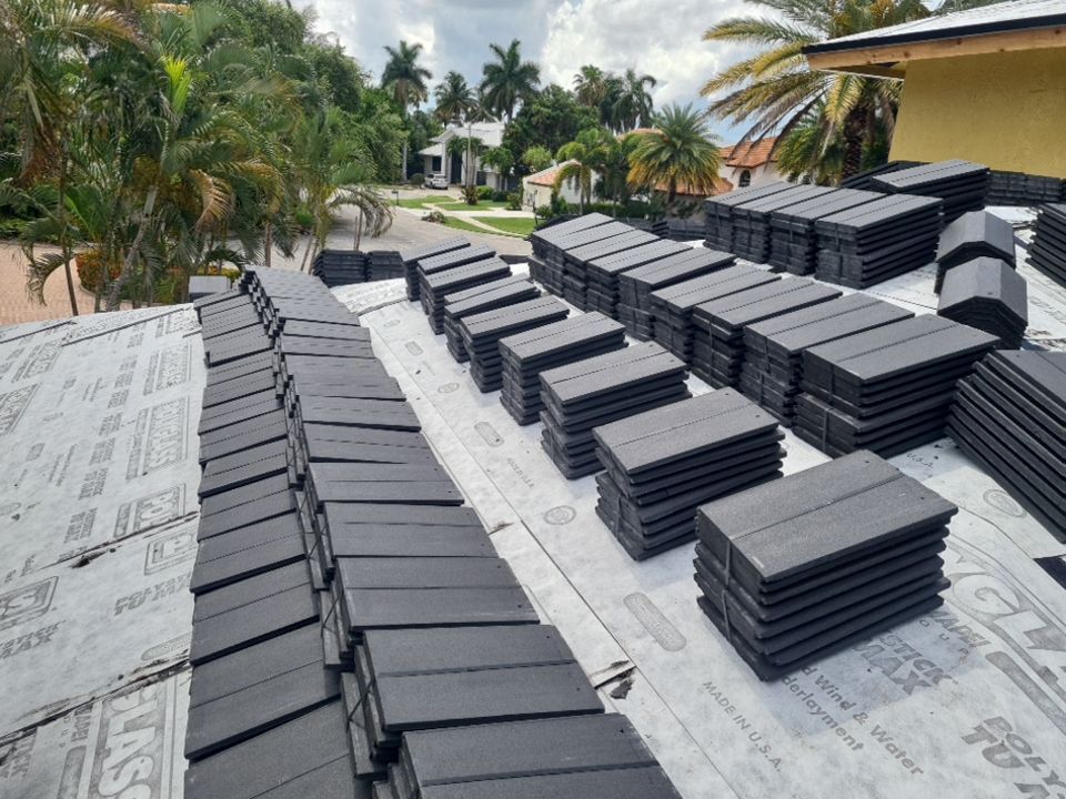 Residential Roofing Installation using Eagle Roofing Tile by BLUES BROTHERS ROOFING
