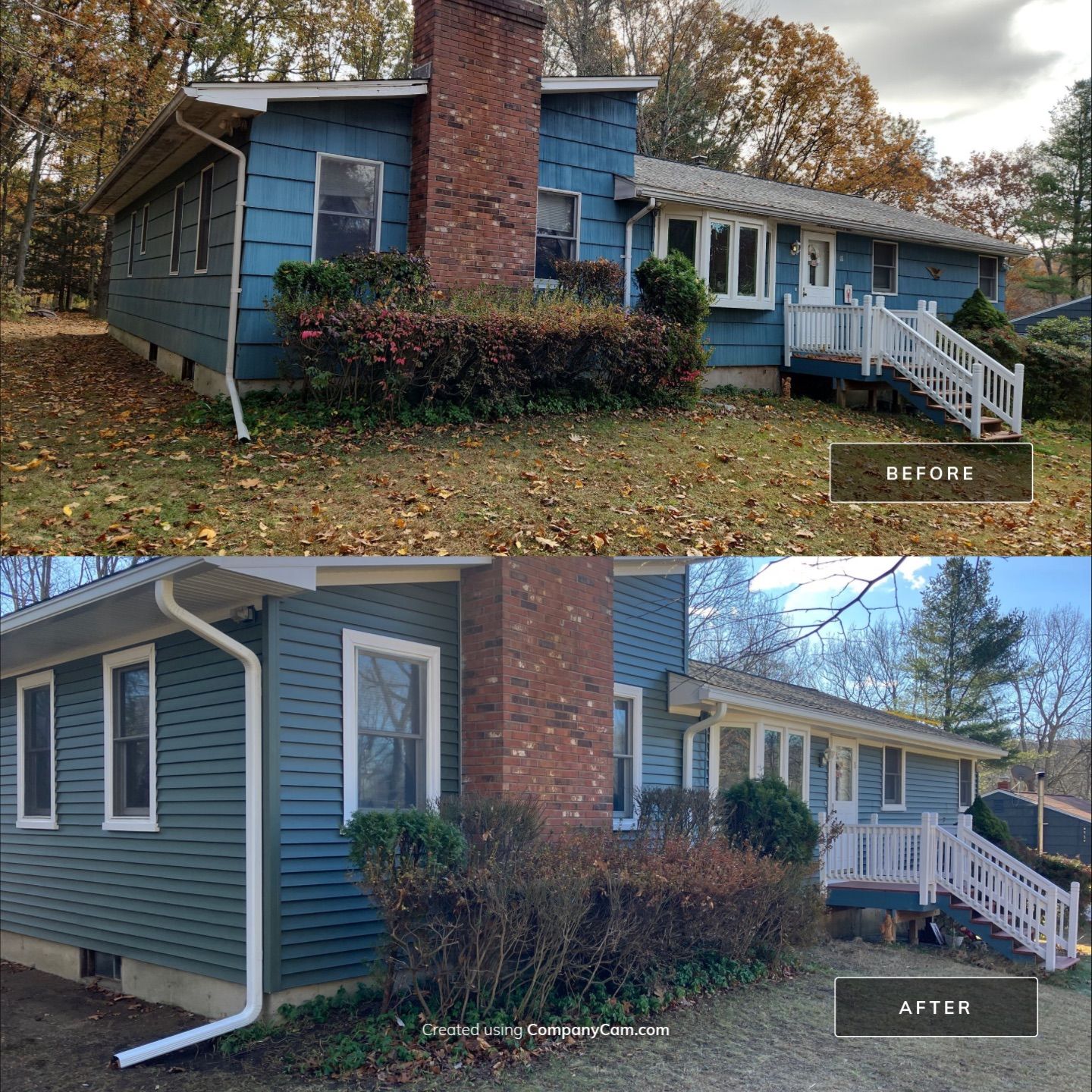 Beautiful siding transformation with Cert. Monogram D/4 x 12'6" Clapboard, Forest by DiGiorgi Roofing and Siding Inc