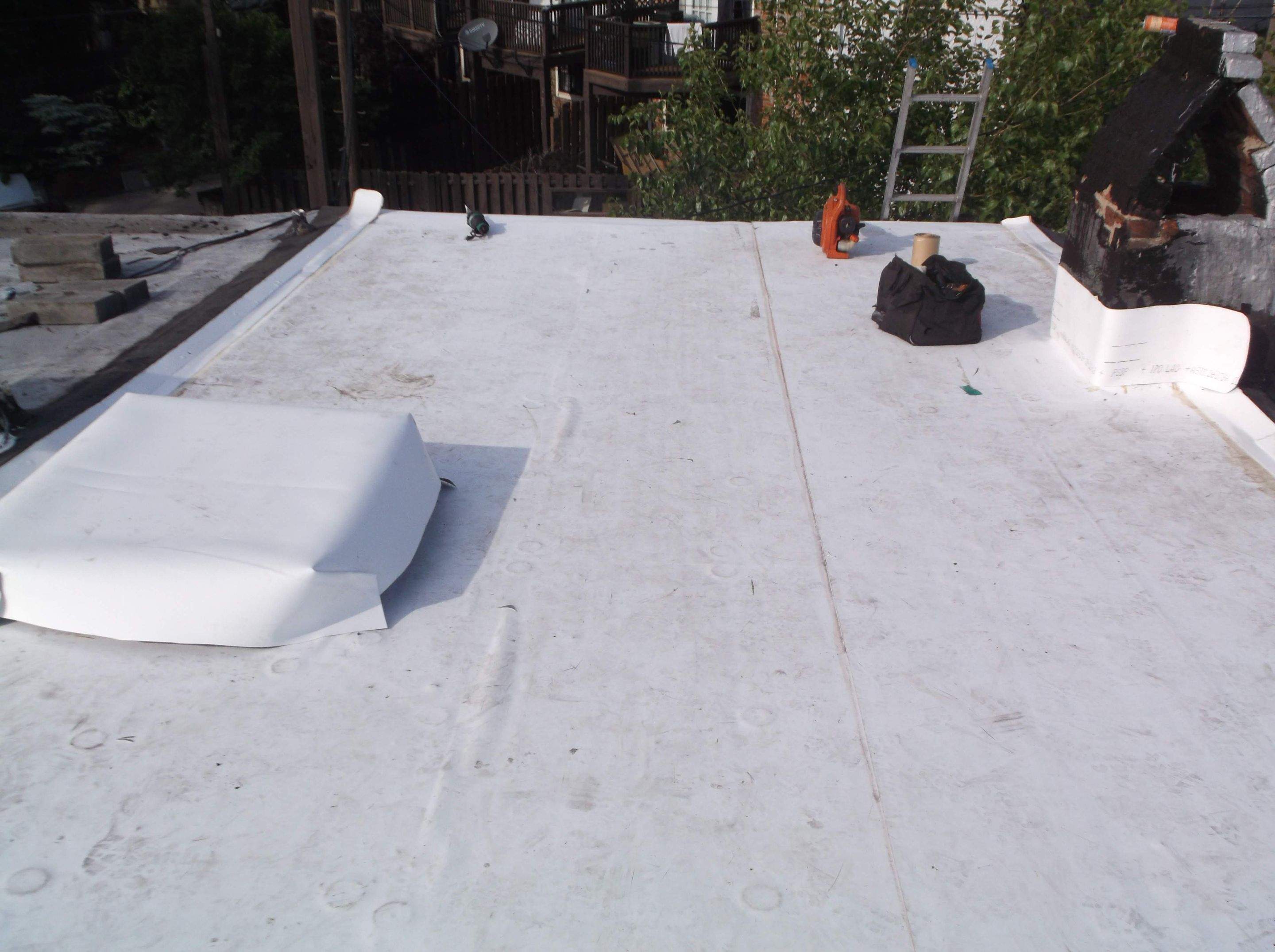 Commercial Roofing Installation using TPO by Alpha Design Services
