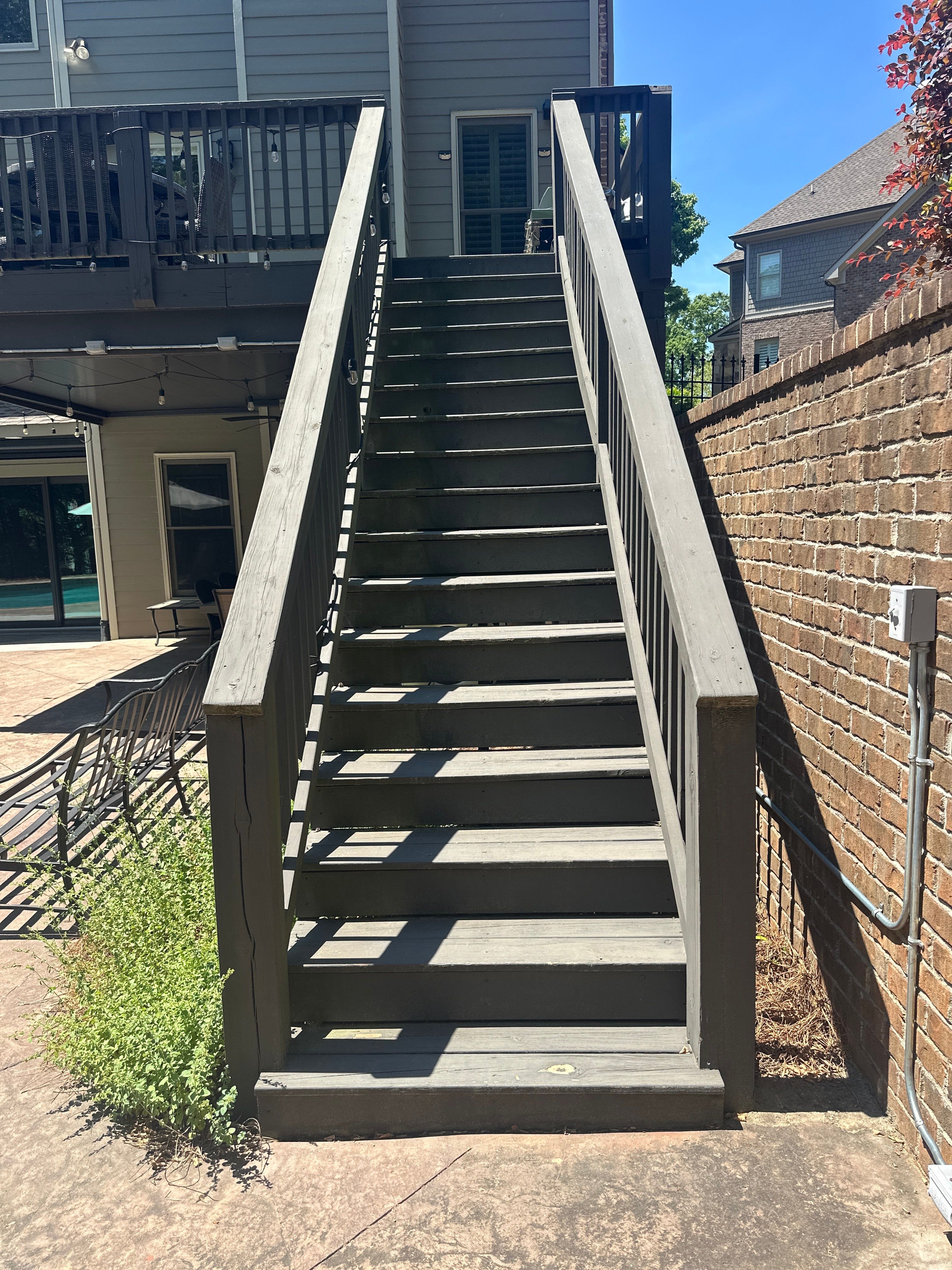 Marietta, GA Deck Resurface using Deckorators Summit Series Decking and ALX Contemporary Railing by Nelson Exteriors