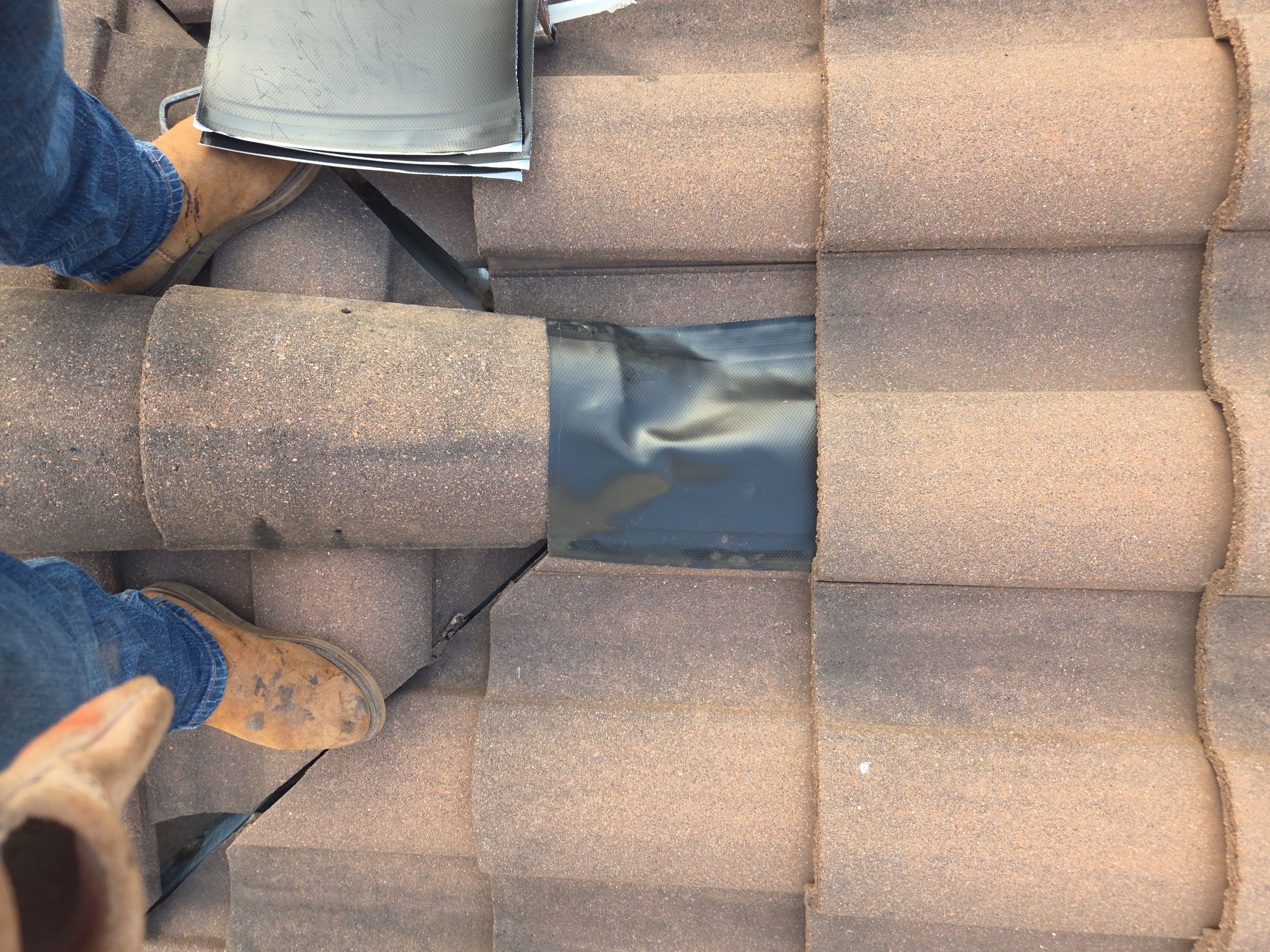 Lots of tile repairs out in Spicewood by REPS OF TEXAS