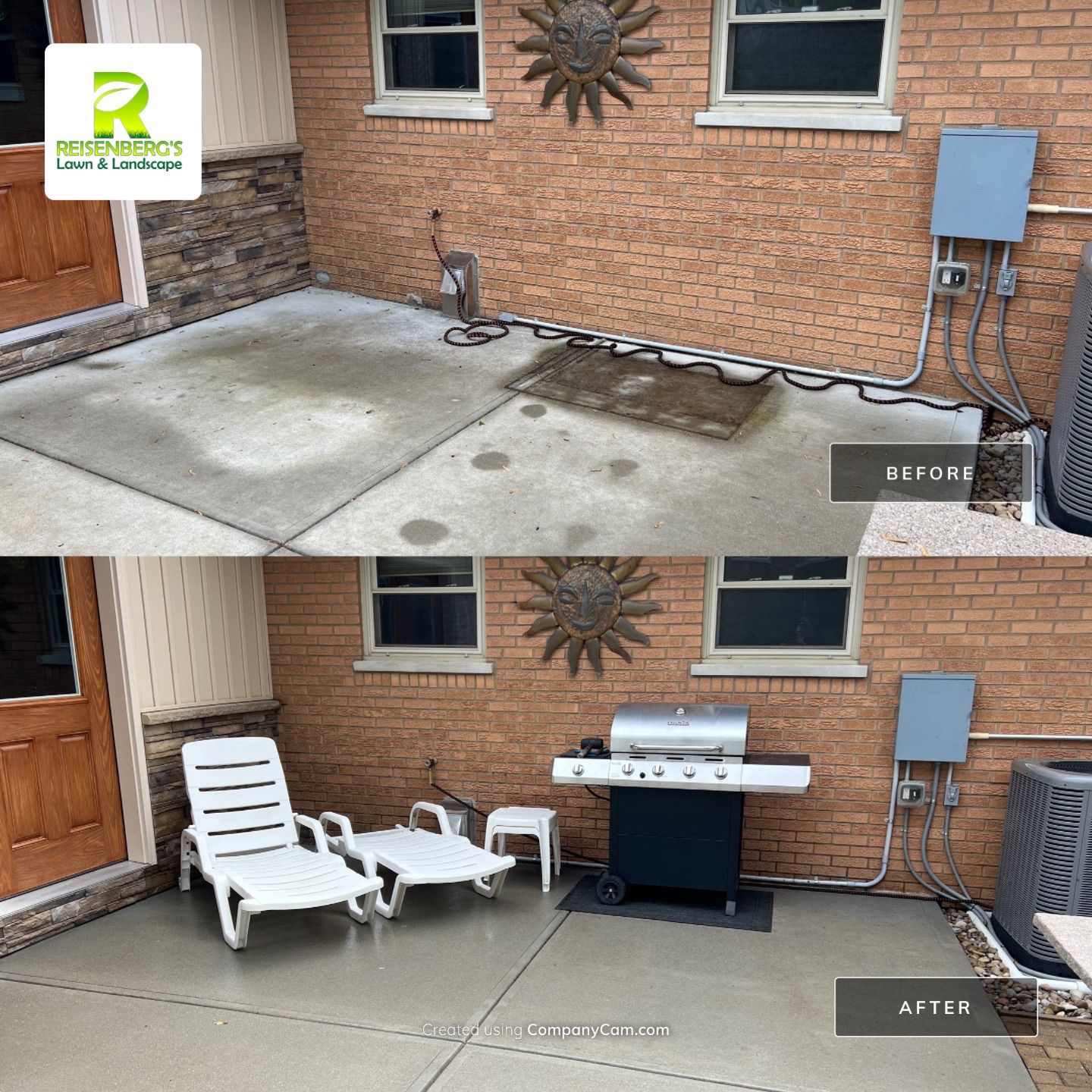 Pressure Washing of Pool Deck by Reisenberg’s Lawn & Landscape, LLC