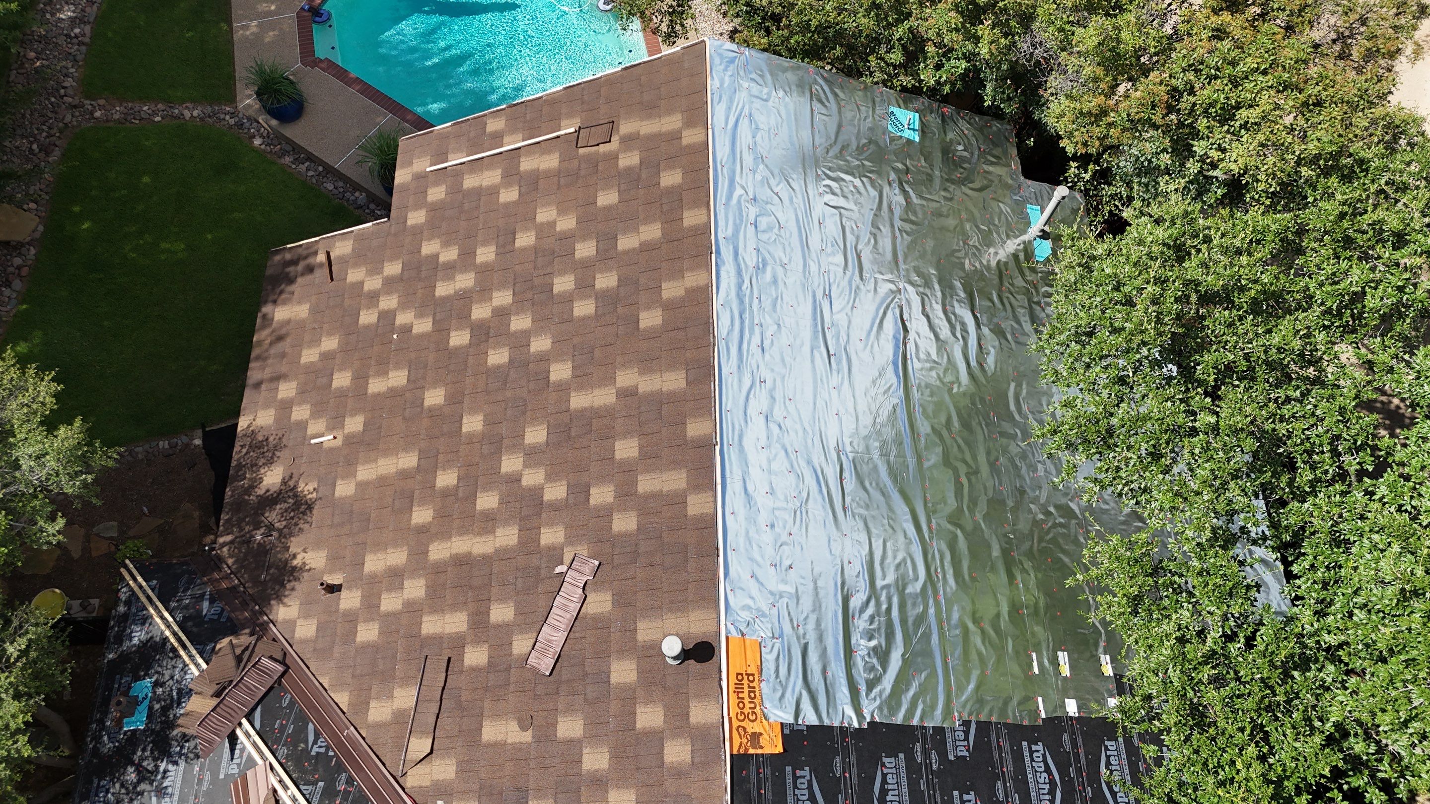 Decra Shake XD Install and Full General Contracting project in one of Arlington's beautiful communities by First United Roofing & Construction