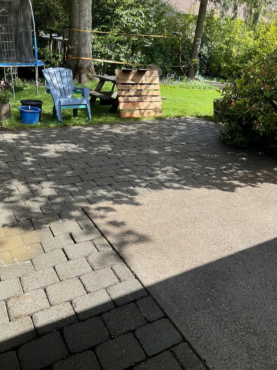 Patio Wash using Surface washer by Willamette Outdoor Wash LLC