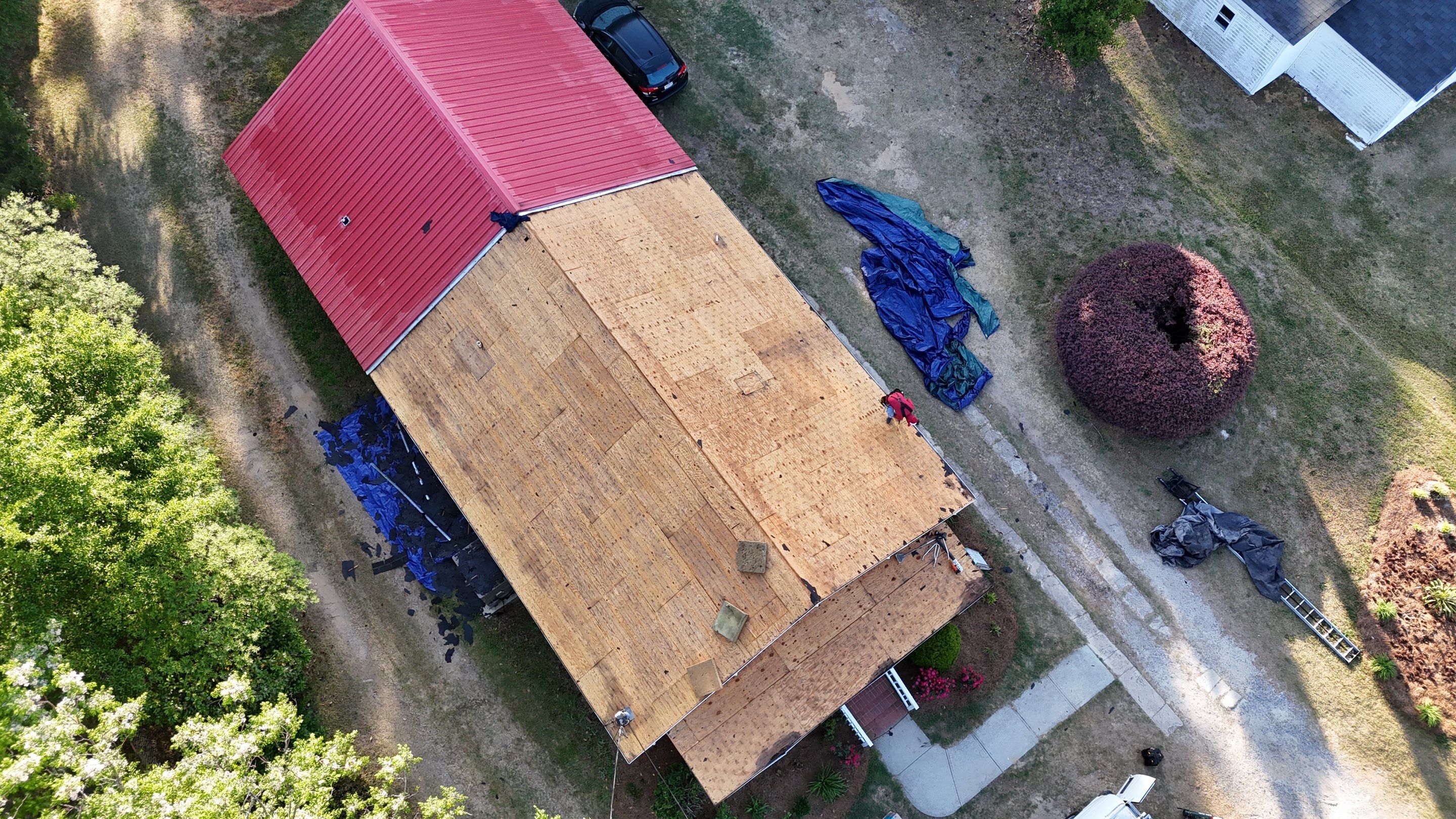 Roof replacement and interior repair by hail and wind damage by Just Brilliant Restoration JBR