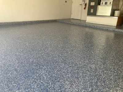 Front Entrance and Garage Makeover in Denim