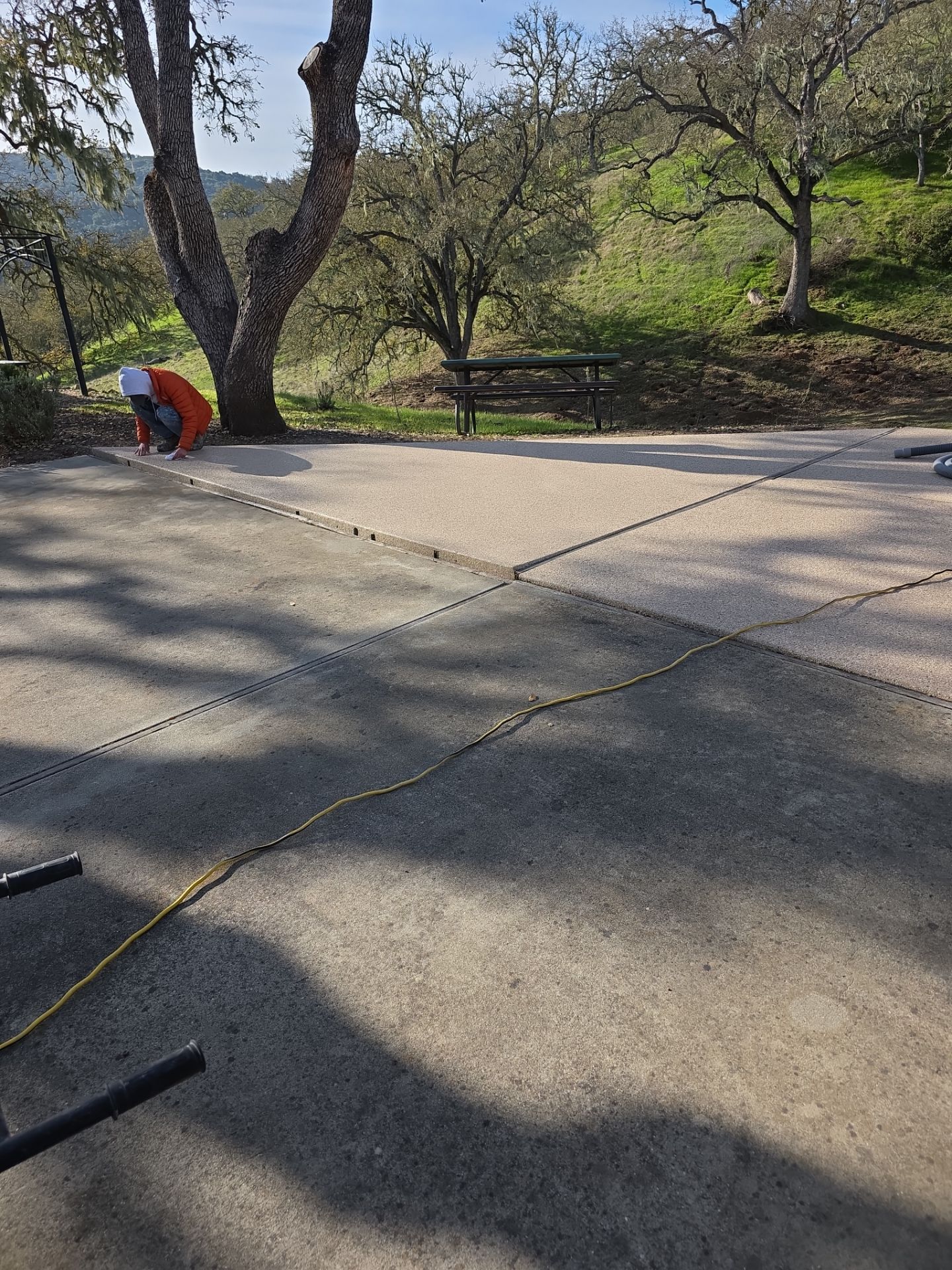 Simiron Safari Chip Concrete Coating and Front Porch Makeover in Atascadero by MGP Coatings