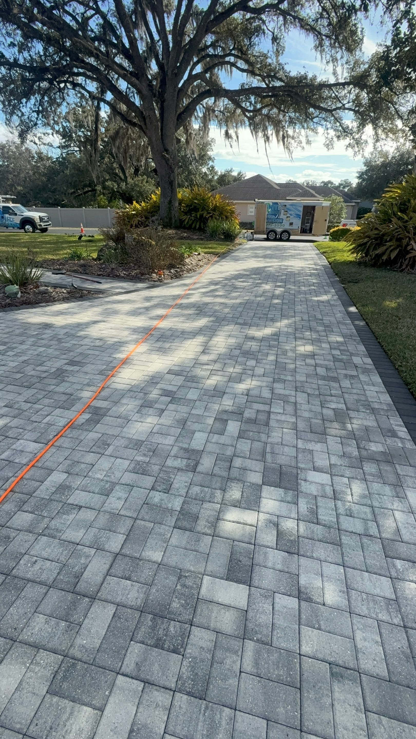Paver Driveway and Backyard Patio Sealing in Ocala by Infinite Exteriors LLC