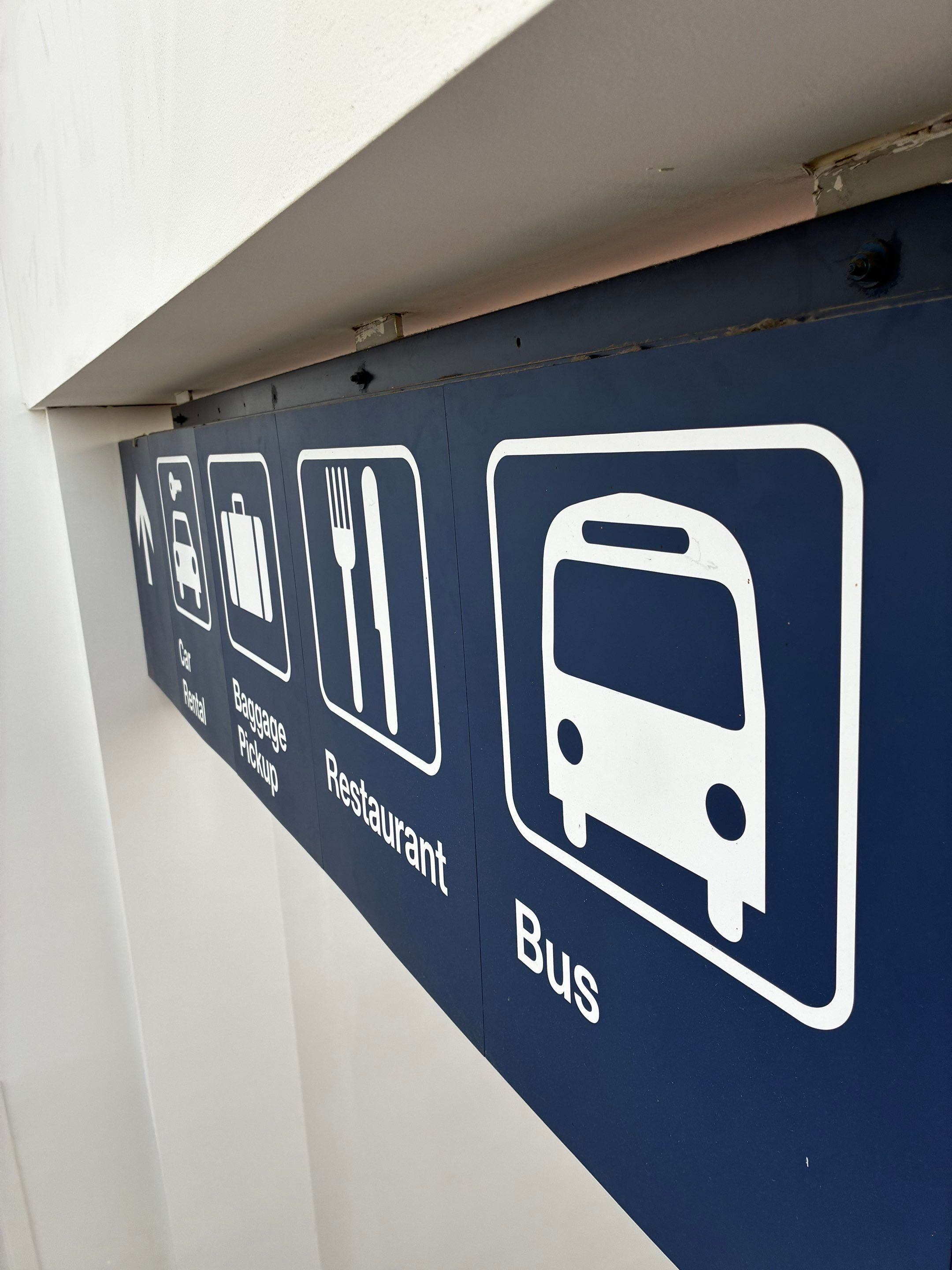 South Bend Airport Interior Wayfinding and Backlit Signage Installation by Hayes Design co