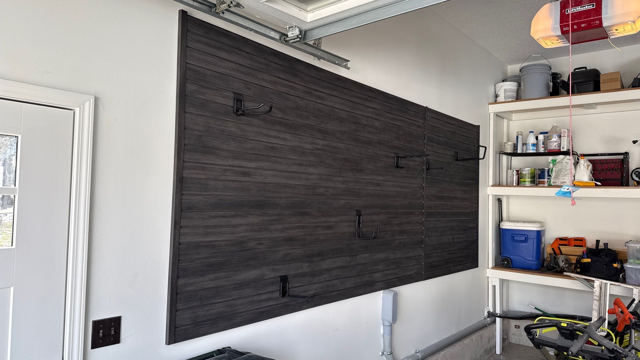 Blackwood Slatwall Looks Amazing by Banner Garage