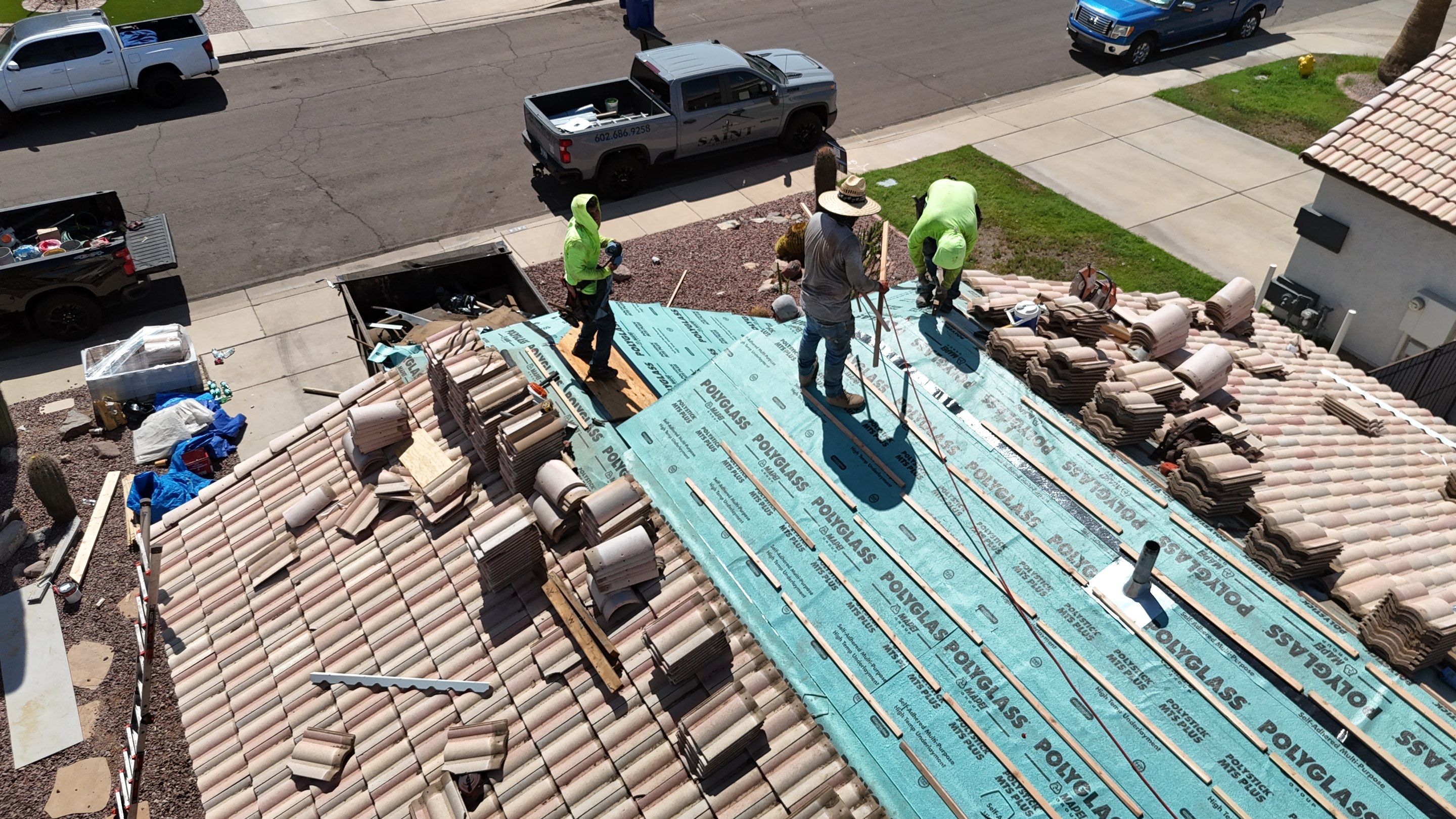 Project in Mesa, AZ by Saint Roofing