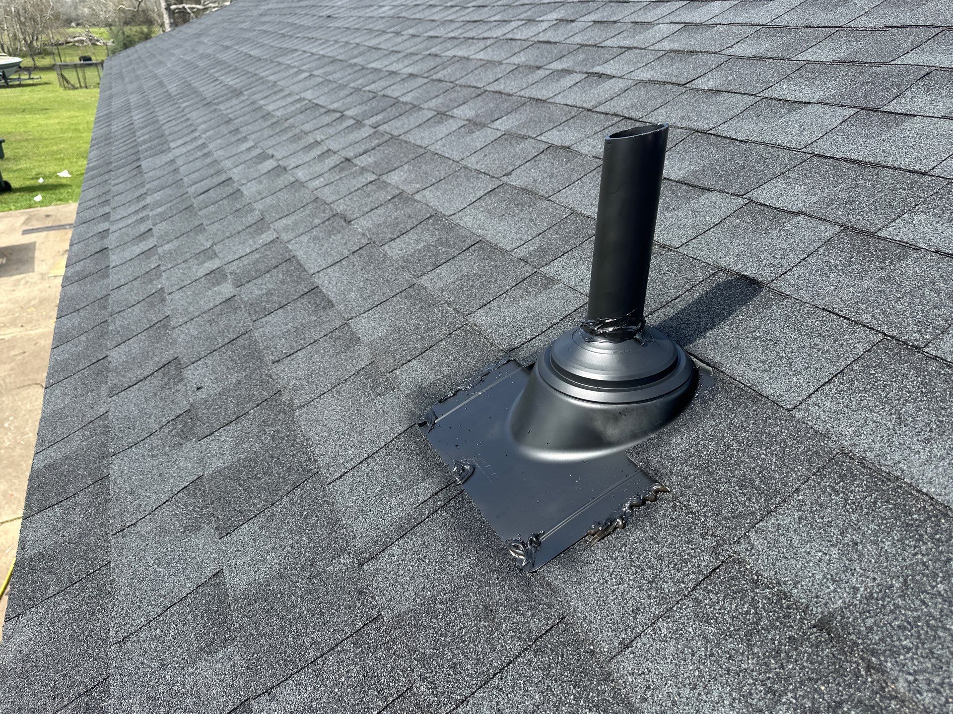 Residential Roofing Installation using GAF Timberline Night Shadow (NS) by Motion Roofing