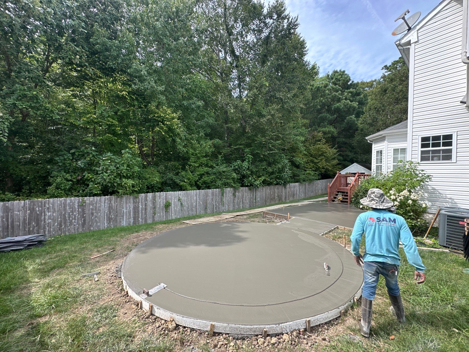 Project in Virginia Beach by Sam The Concrete Man Virginia Beach