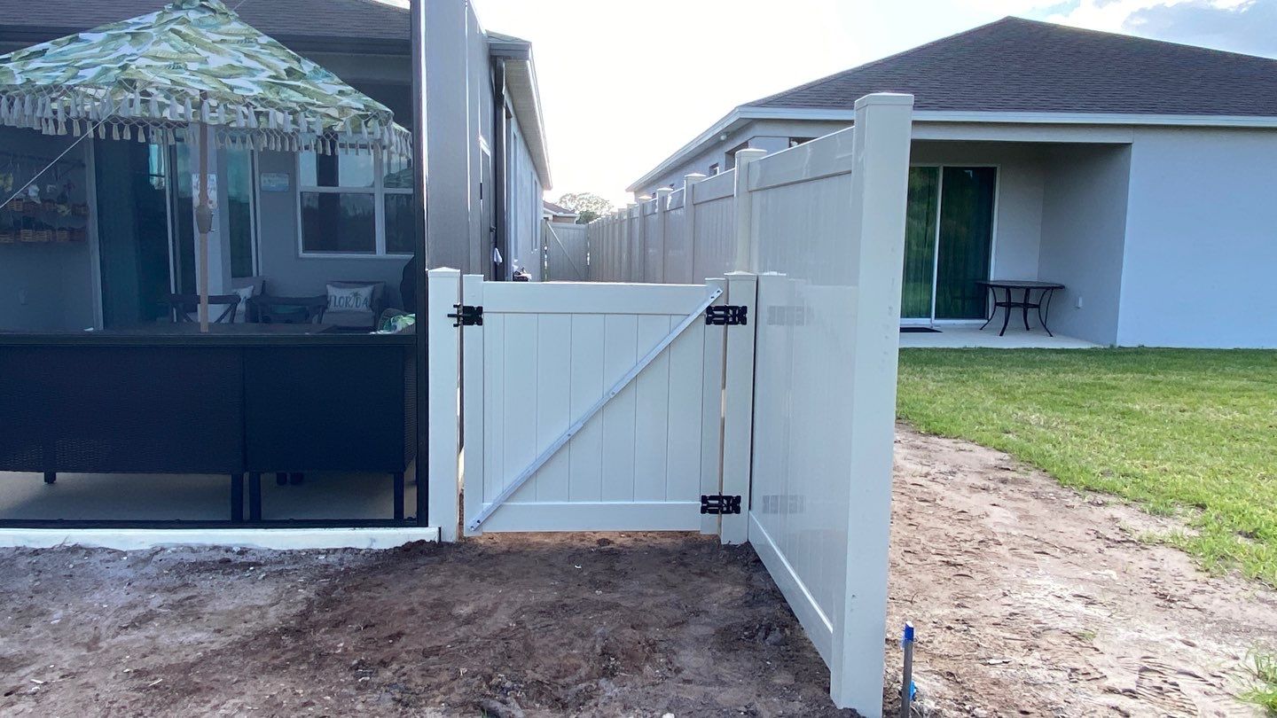Bradenton, FL  6 ft. Tall Tan Vinyl Privacy Fence by Asap fence and gates, LLC