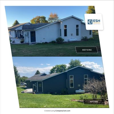 Nightfall Exterior Siding Replacement and Stone Veneer in Halifax