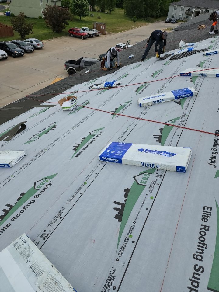 Multifamliy Complex ROOF REPLACEMNT with Ventilation Upgrades using Malarkey Vista Class III IR Shingles by Gorilla Exteriors Contracting, LLC