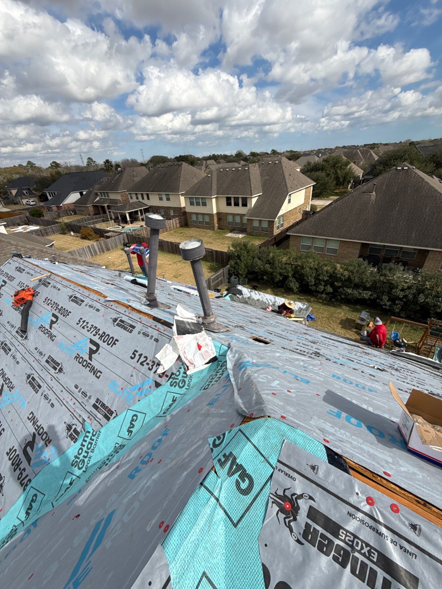 Residential Roof Replacement using GAF HDZ - Charcoal shingles by Elite Roofing LLC