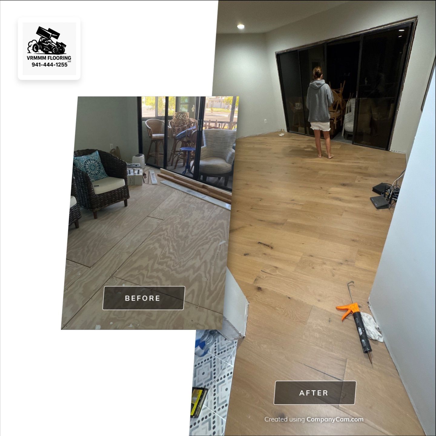Refinished Engineer Hardwood Flooring by Vrmmm Flooring