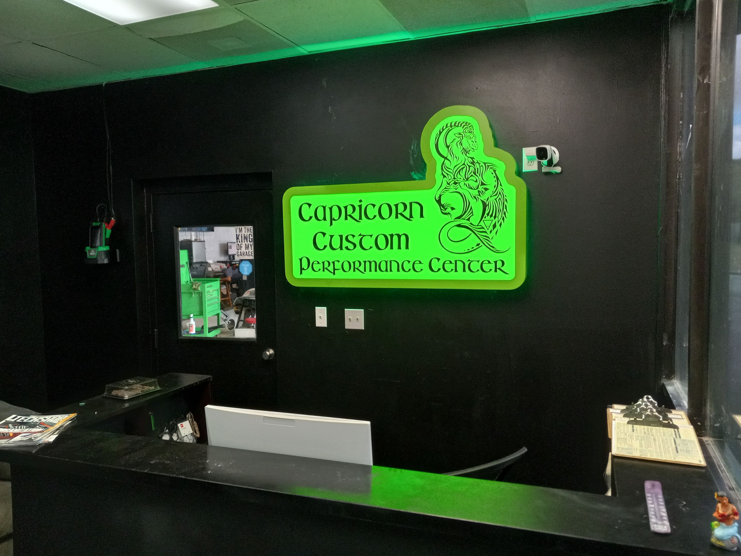 Capricorn Custom Peformance Center by Carolina Signs and Wonders