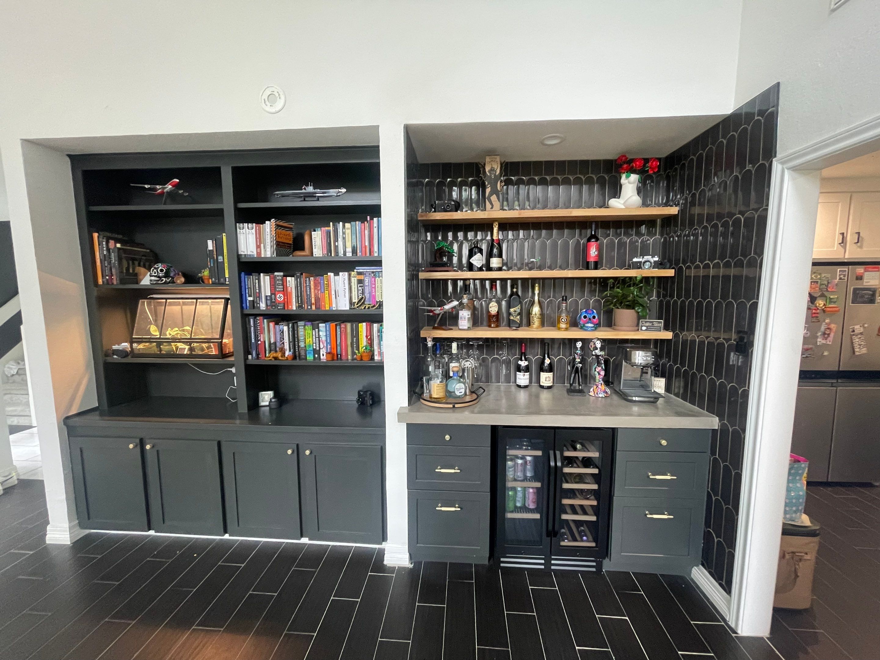 Custom Home Bar & Built-In Cabinet Remodel by Majesty Construction