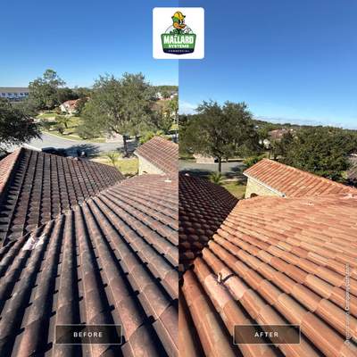 Barrel Tile Roof Cleaning
