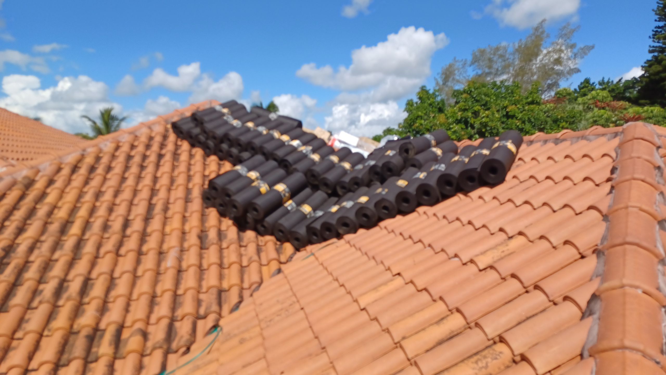 Residential Roofing Installation using 1" Nail strip metal roof by BLUES BROTHERS ROOFING