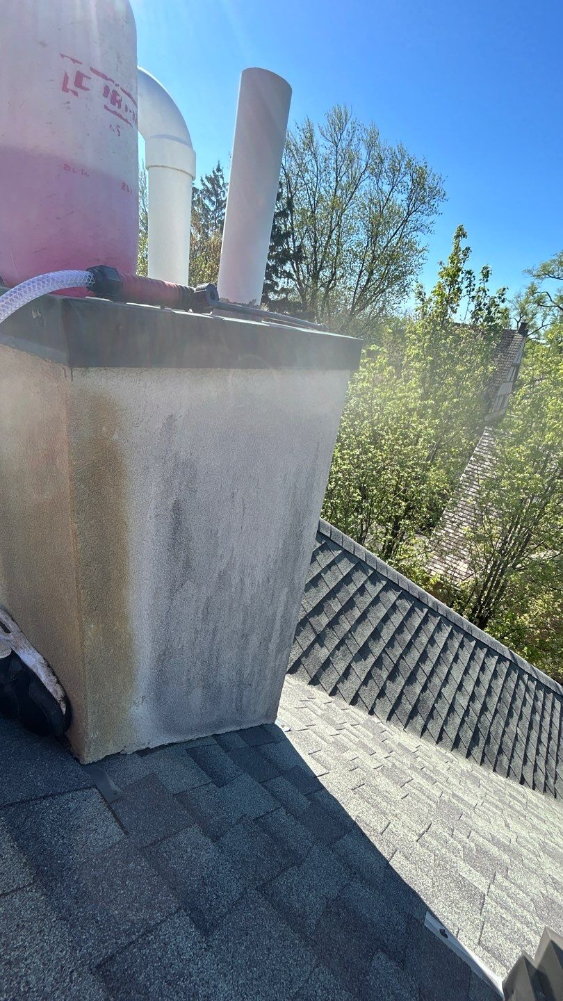 dryvit / eifs cleaning, and copper stain removal by Northern Power Washing LLC.