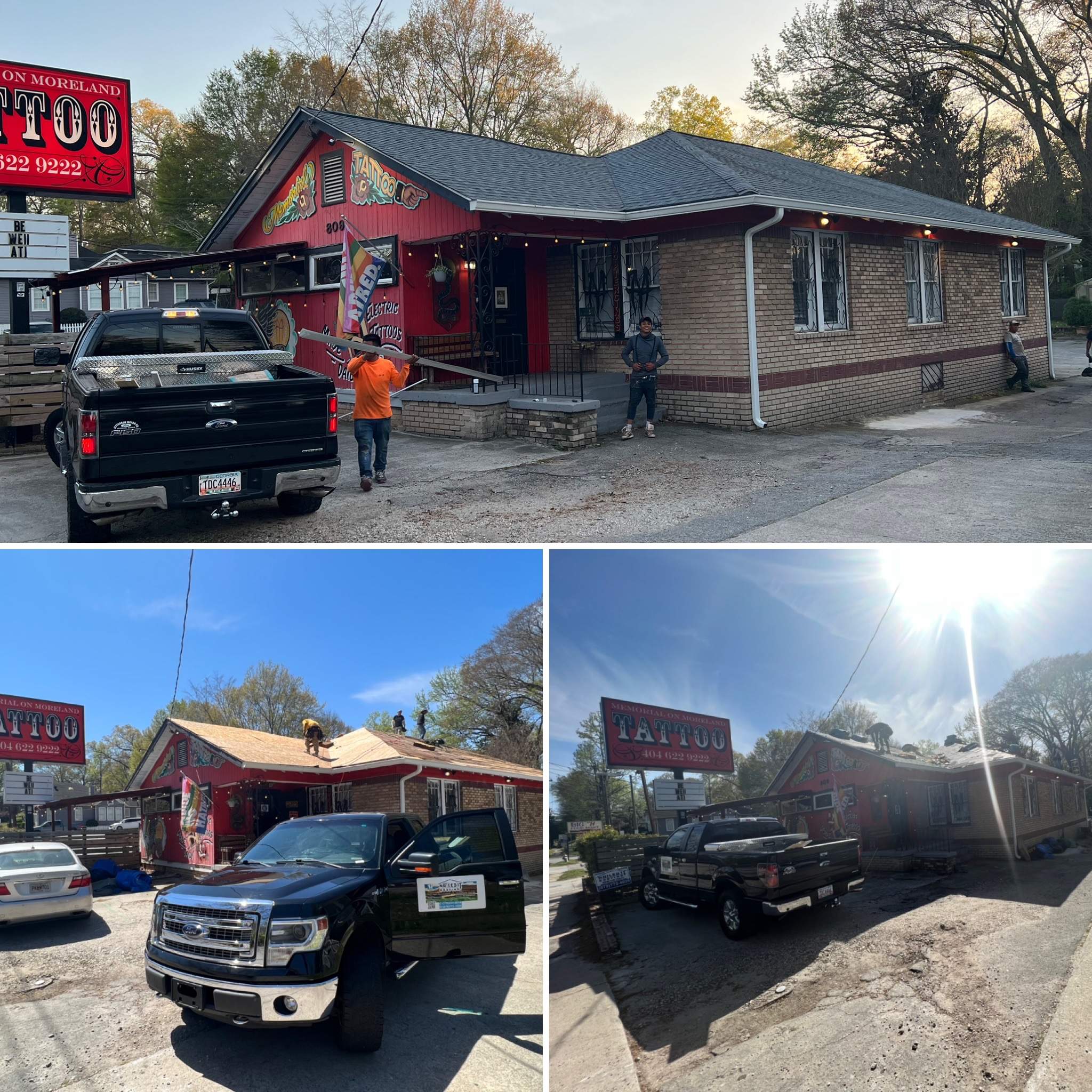 memorial tattoo roof & gutter replacement by Nailed It Roofing & Remodeling LLC