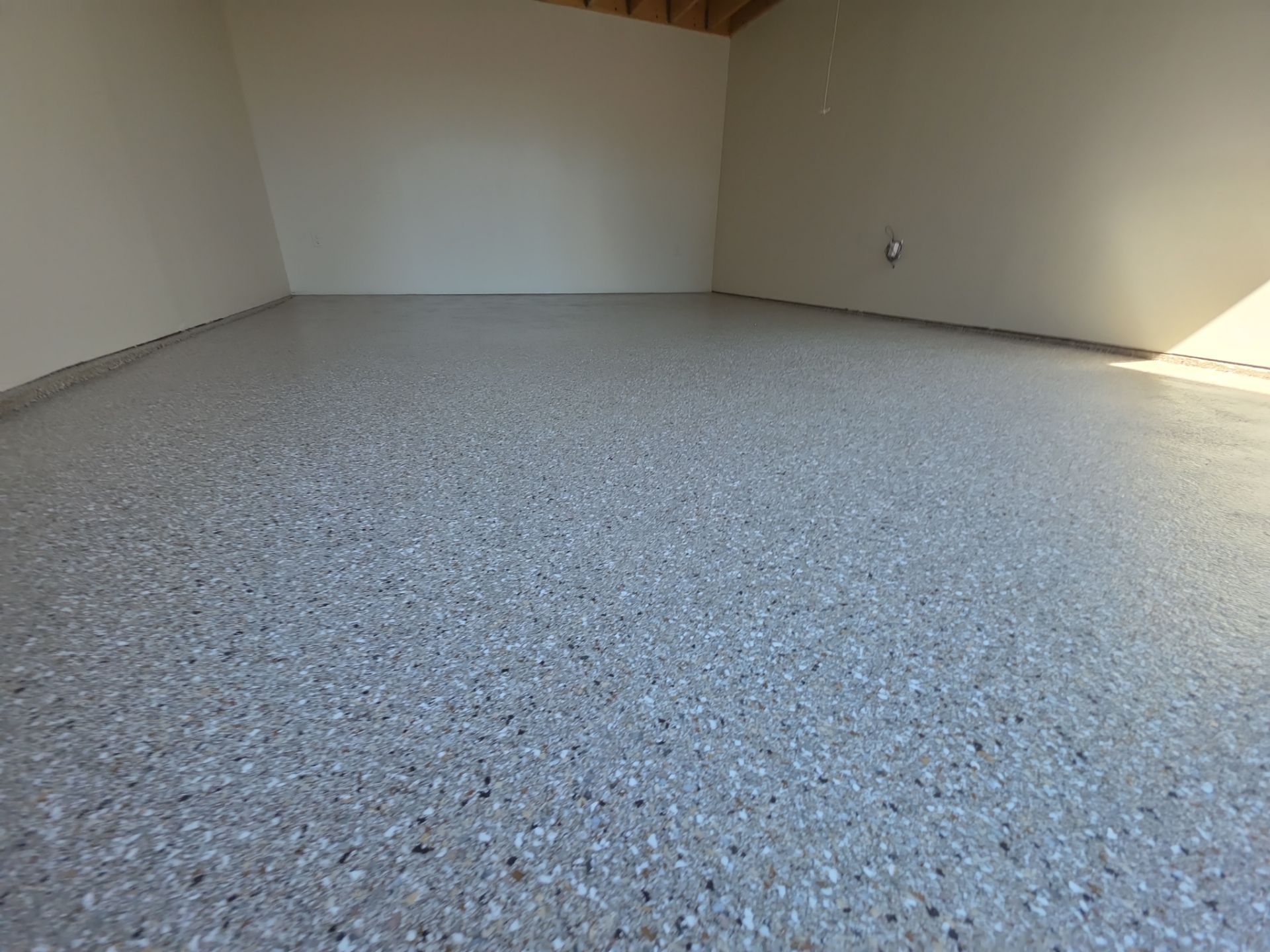 Garage Transformation using Claystone Hybrid by Croc Coatings, LLC