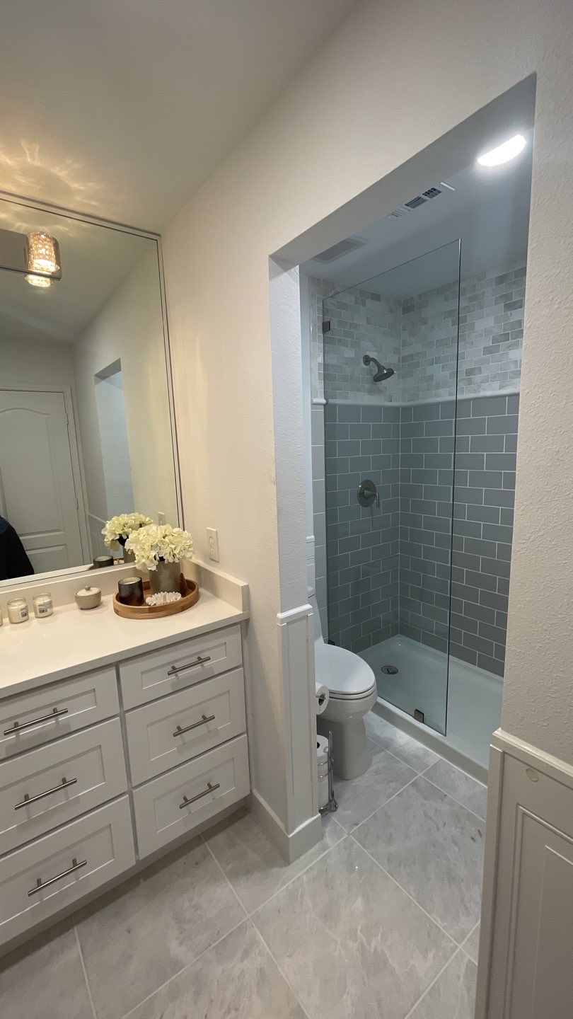 Full Bathroom Remodel by First United Roofing & Construction